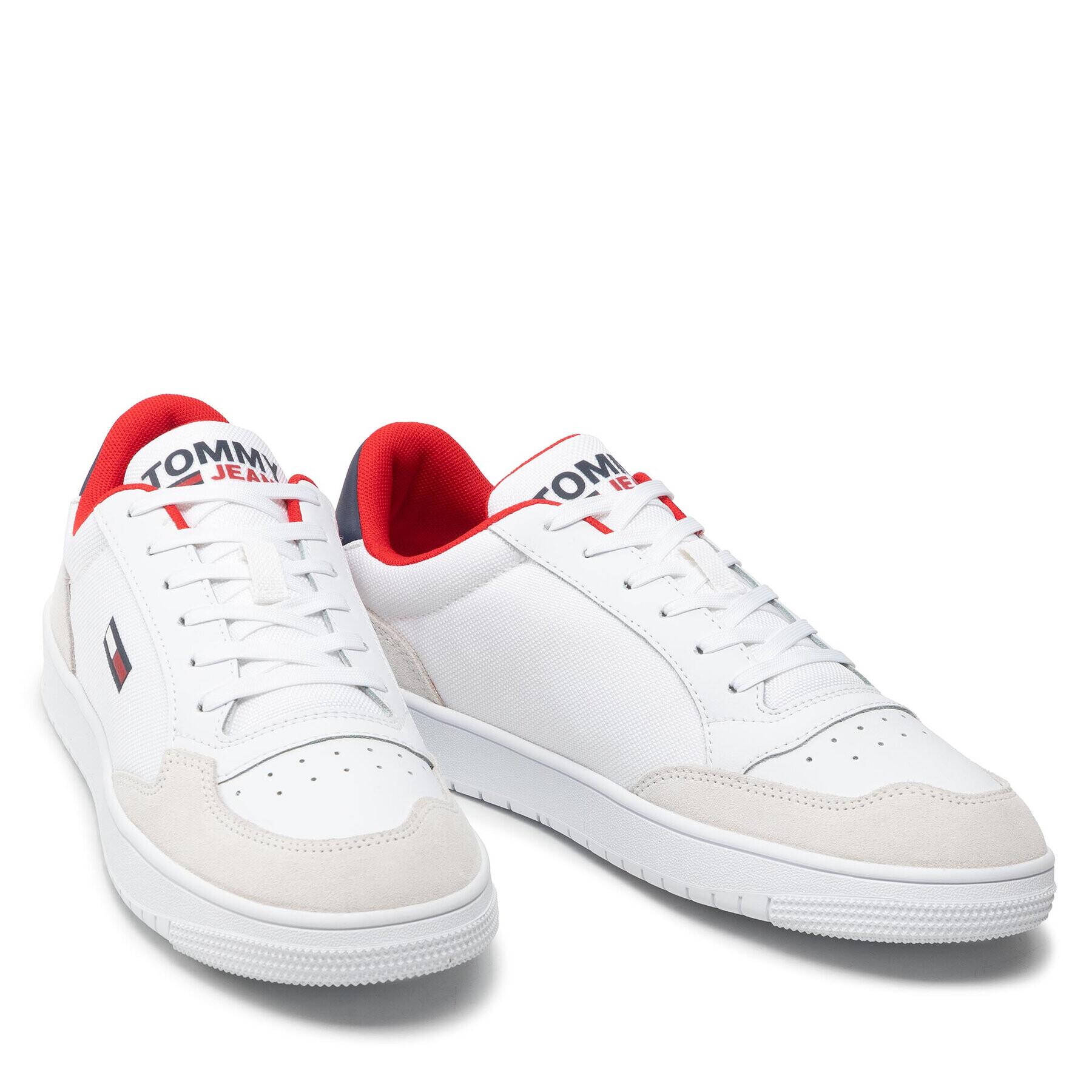 Tommy Jeans Сникърси City Textile Cupsole EM0EM00963 Бял - Pepit.bg