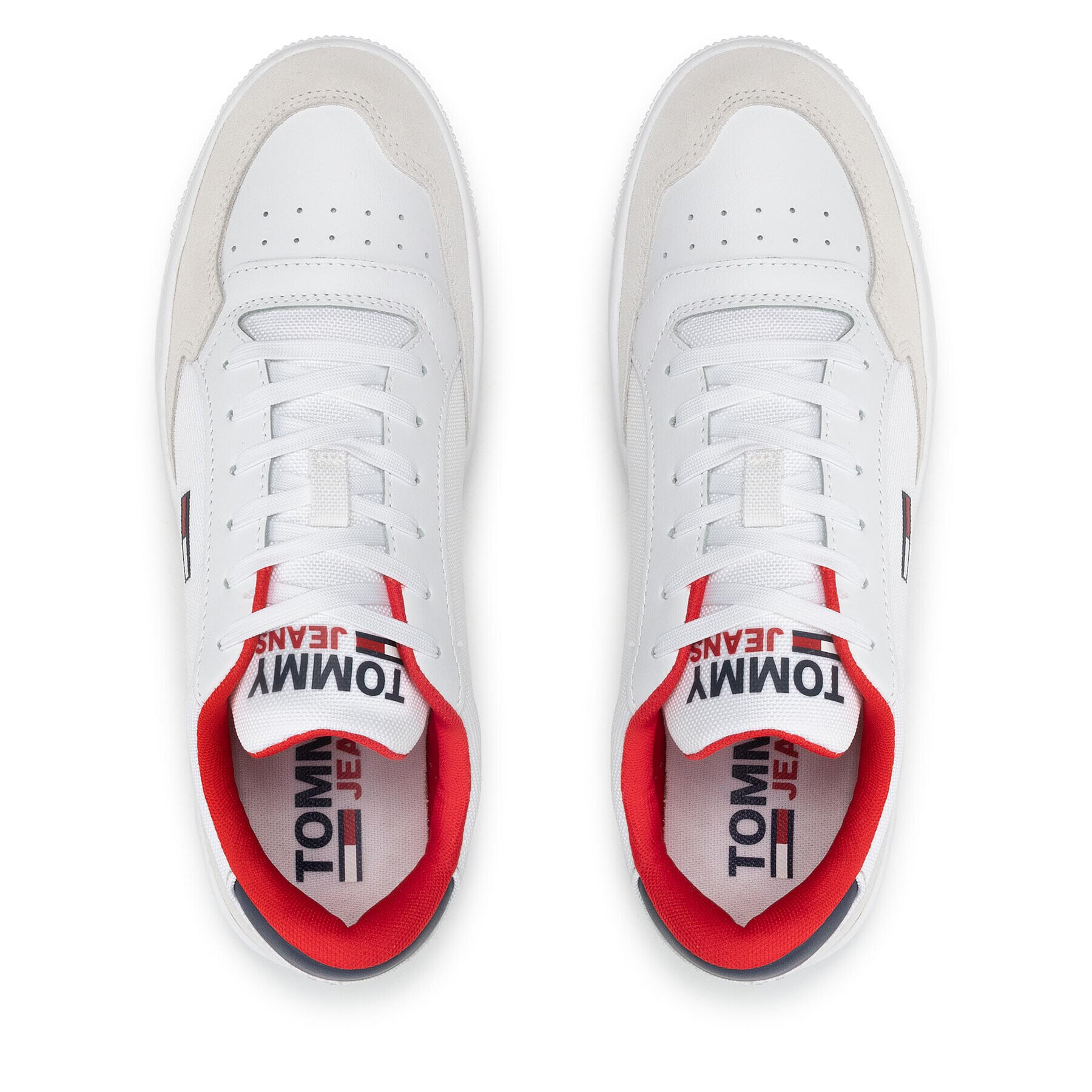 Tommy Jeans Сникърси City Textile Cupsole EM0EM00963 Бял - Pepit.bg