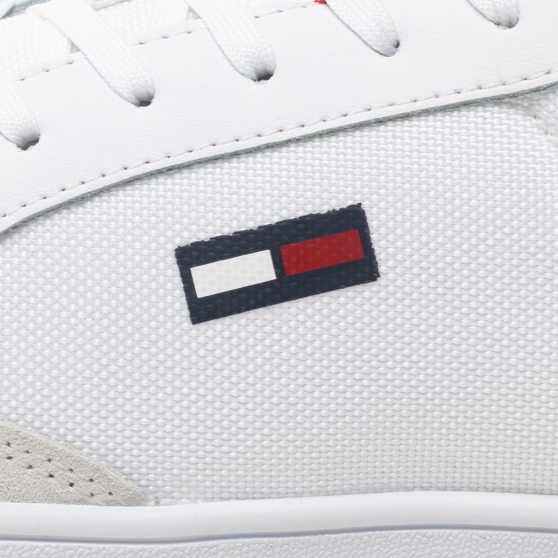 Tommy Jeans Сникърси City Textile Cupsole EM0EM00963 Бял - Pepit.bg
