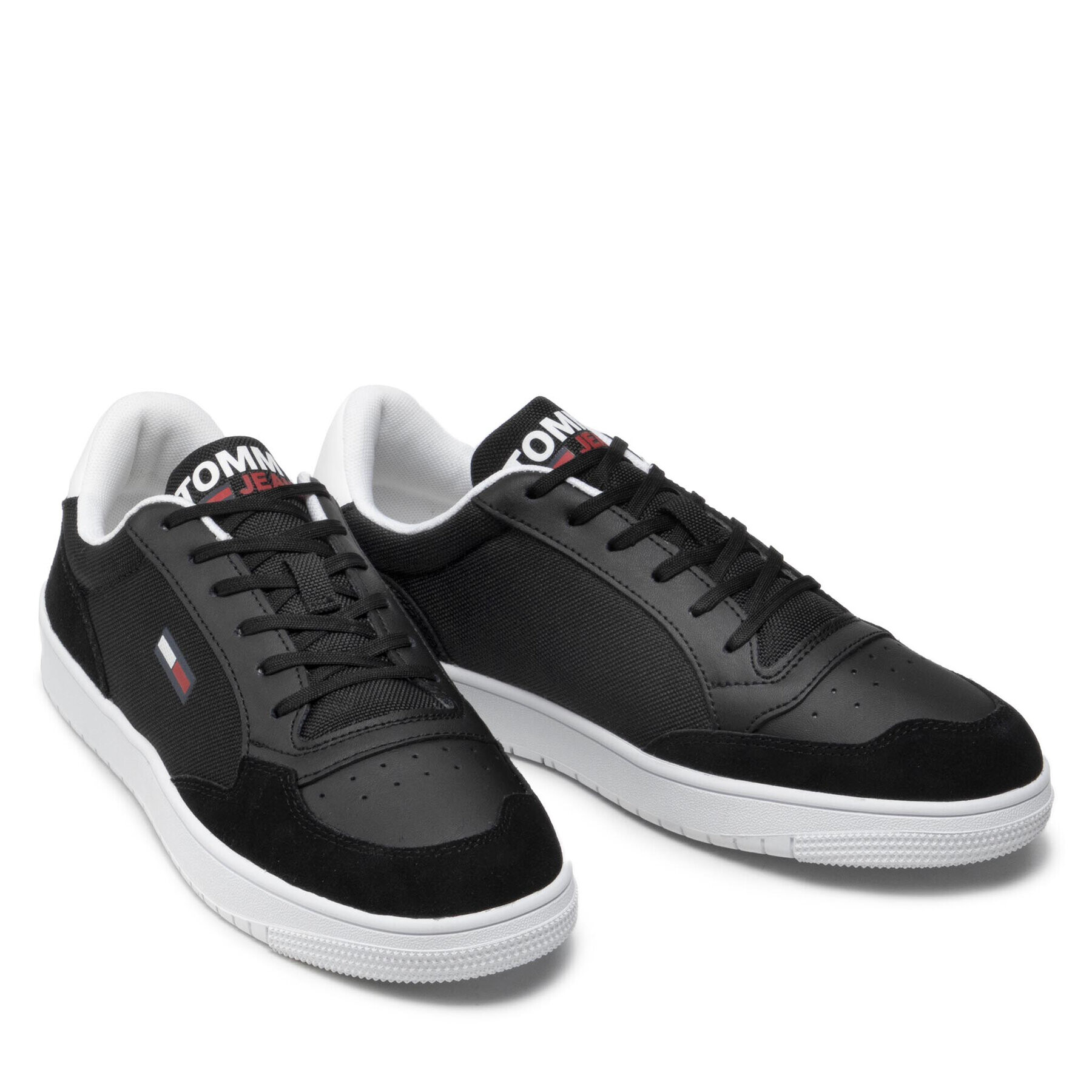 Tommy Jeans Сникърси City Textile Cupsole EM0EM00963 Черен - Pepit.bg