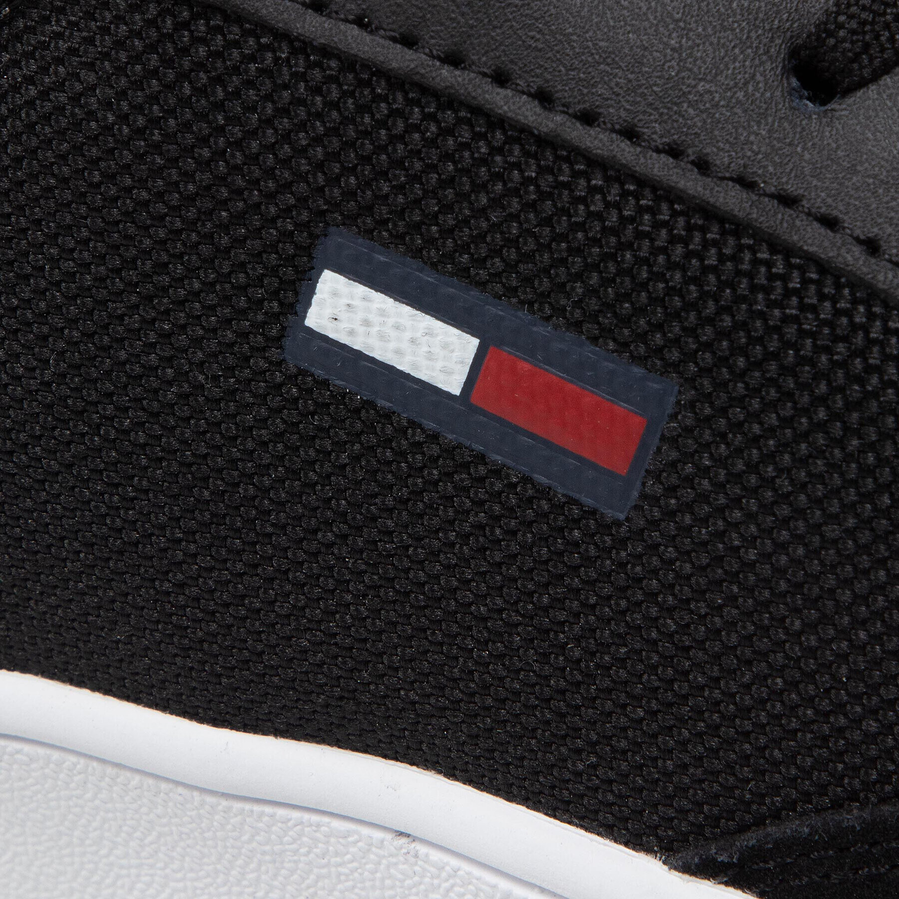 Tommy Jeans Сникърси City Textile Cupsole EM0EM00963 Черен - Pepit.bg