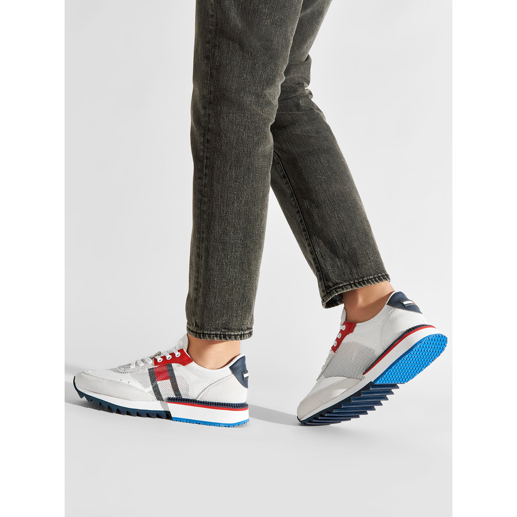 Tommy Jeans Сникърси Cleat EM0EM00970 Бял - Pepit.bg