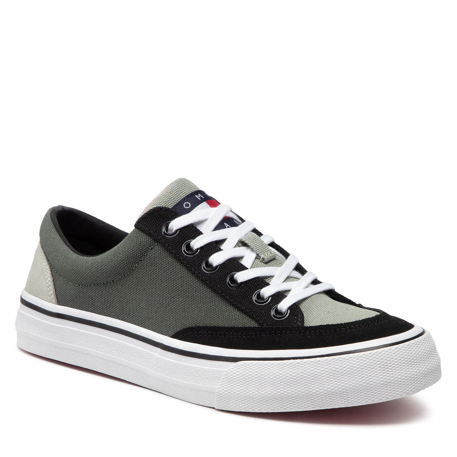 Tommy Jeans Сникърси Color Block Low EM0EM00979 Зелен - Pepit.bg