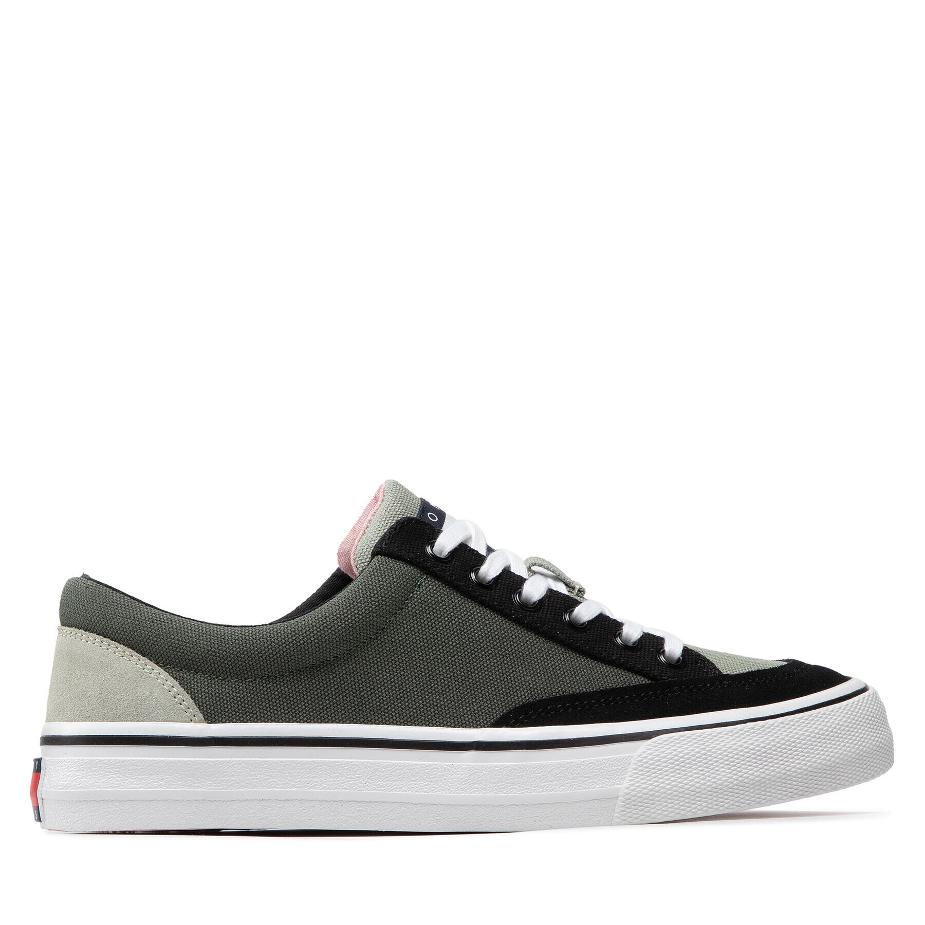 Tommy Jeans Сникърси Color Block Low EM0EM00979 Зелен - Pepit.bg