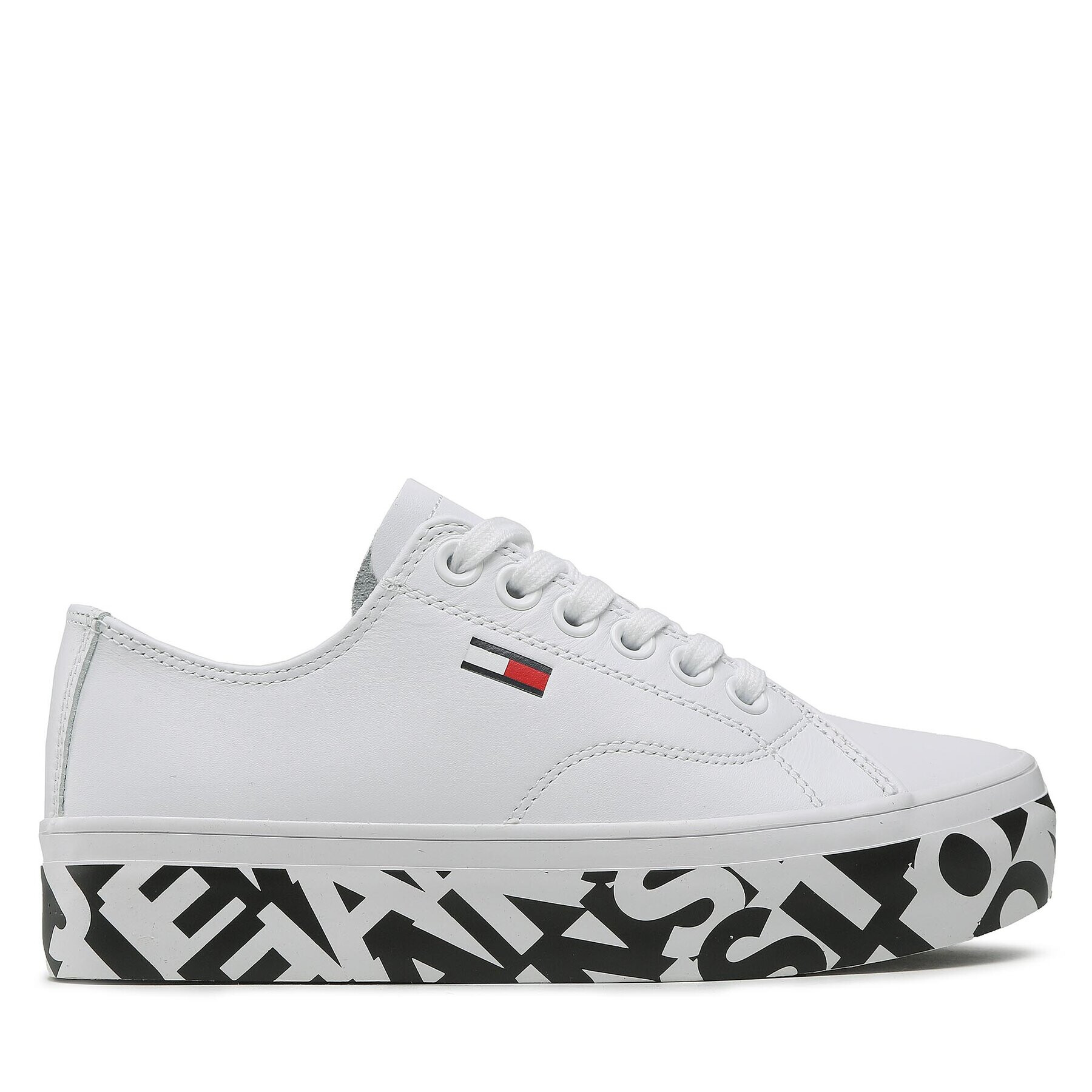 Tommy Jeans Сникърси Cupsole Print Logo EN0EN02064 Бял - Pepit.bg