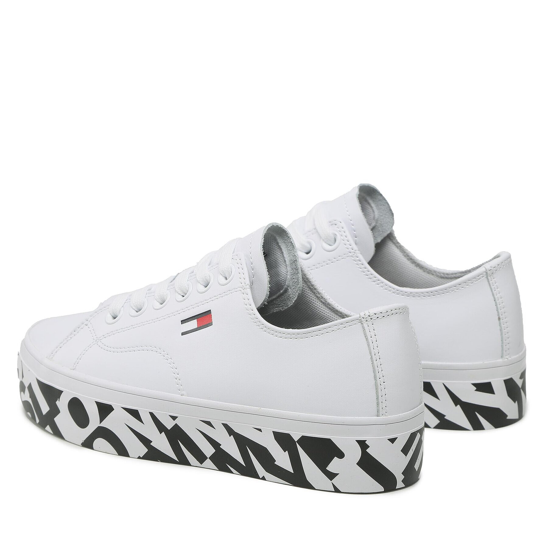 Tommy Jeans Сникърси Cupsole Print Logo EN0EN02064 Бял - Pepit.bg