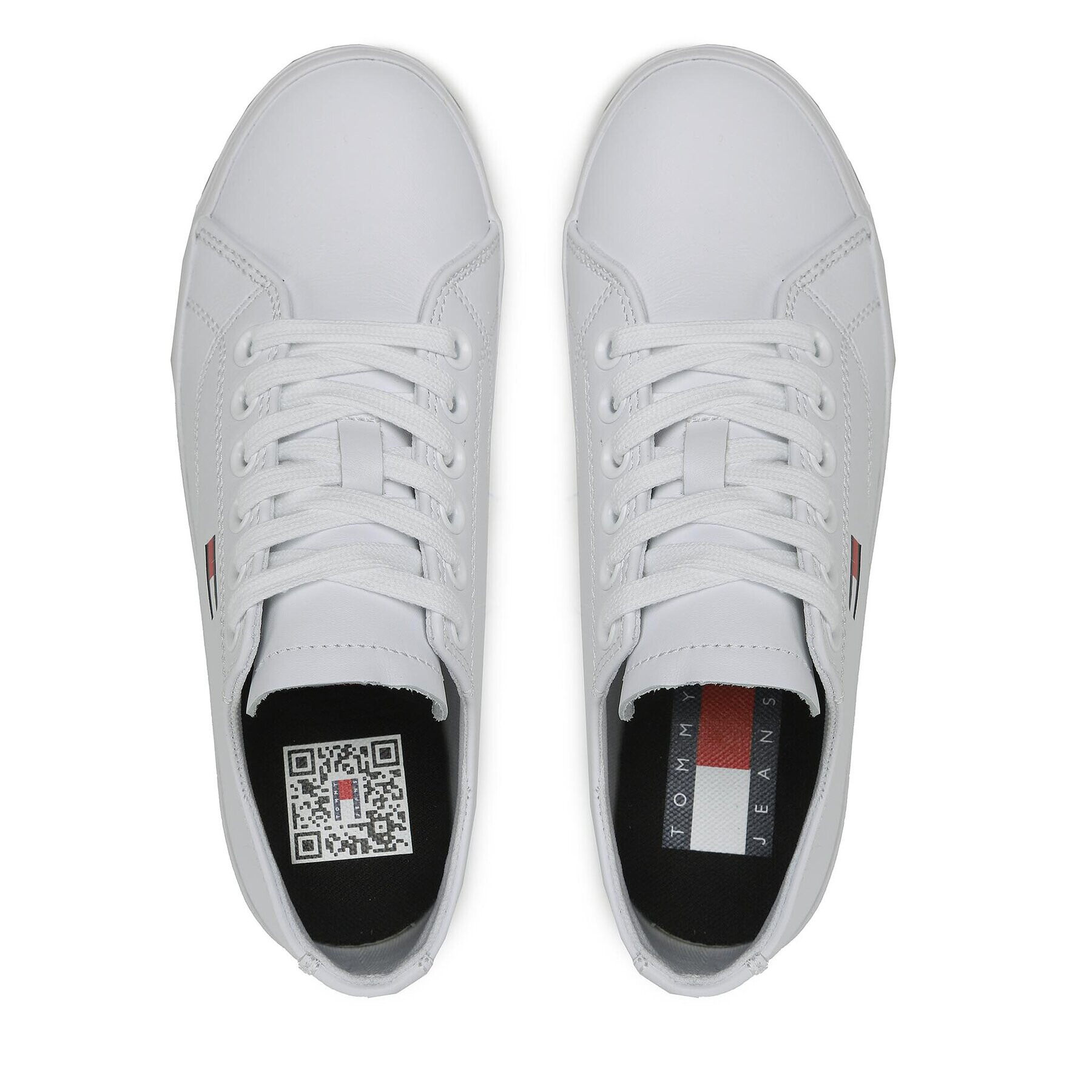 Tommy Jeans Сникърси Cupsole Print Logo EN0EN02064 Бял - Pepit.bg