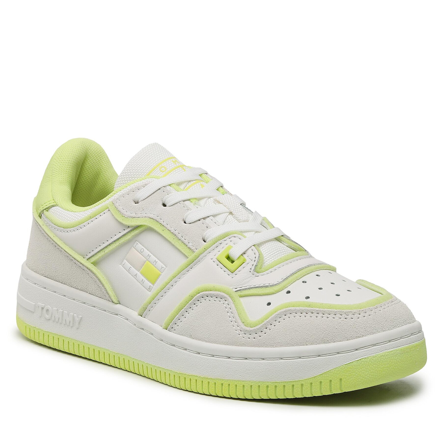 Tommy Jeans Сникърси Decon Basket Low Cut EN0EN02084 Бял - Pepit.bg