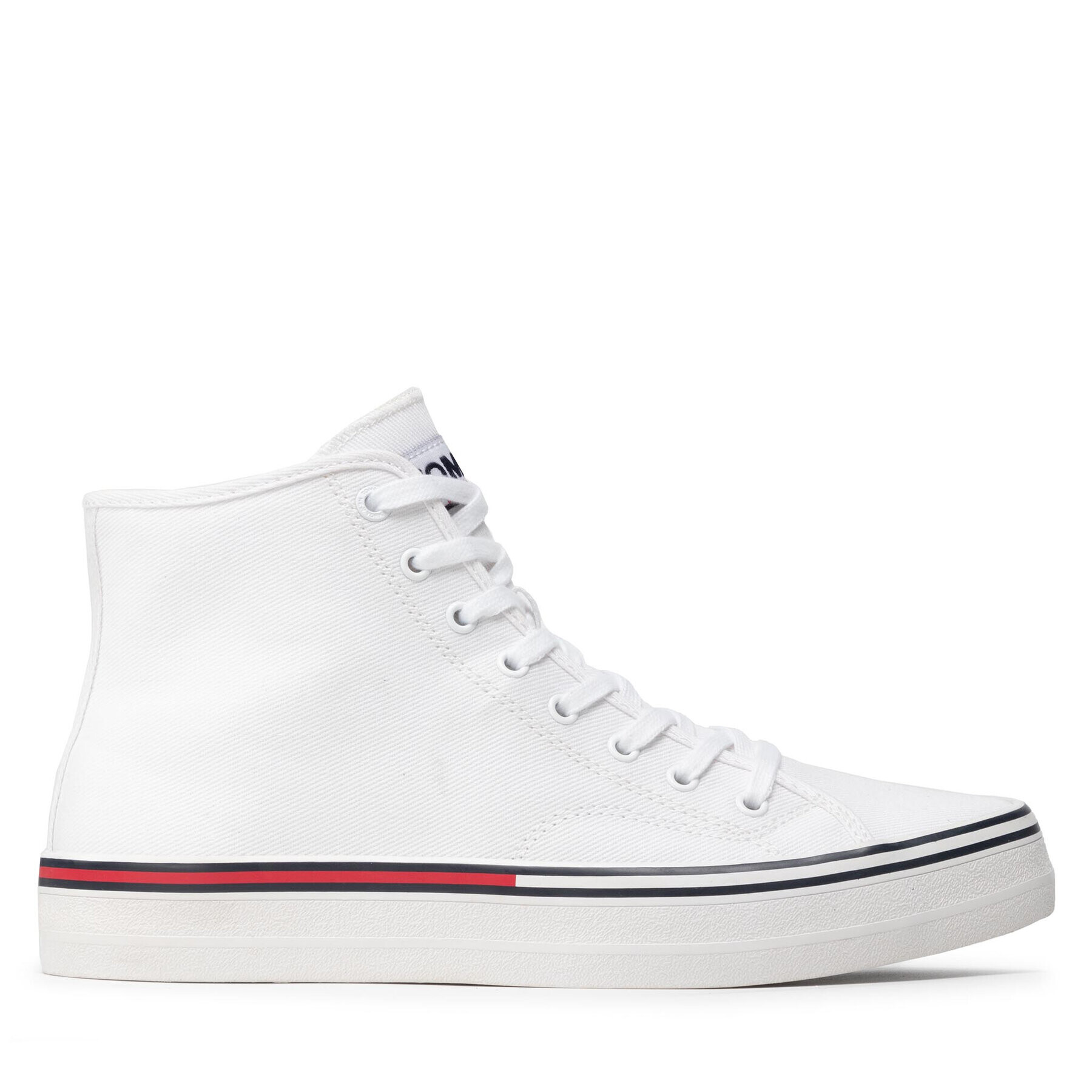 Tommy Jeans Сникърси Essential Mid Cut EM0EM00967 Бял - Pepit.bg