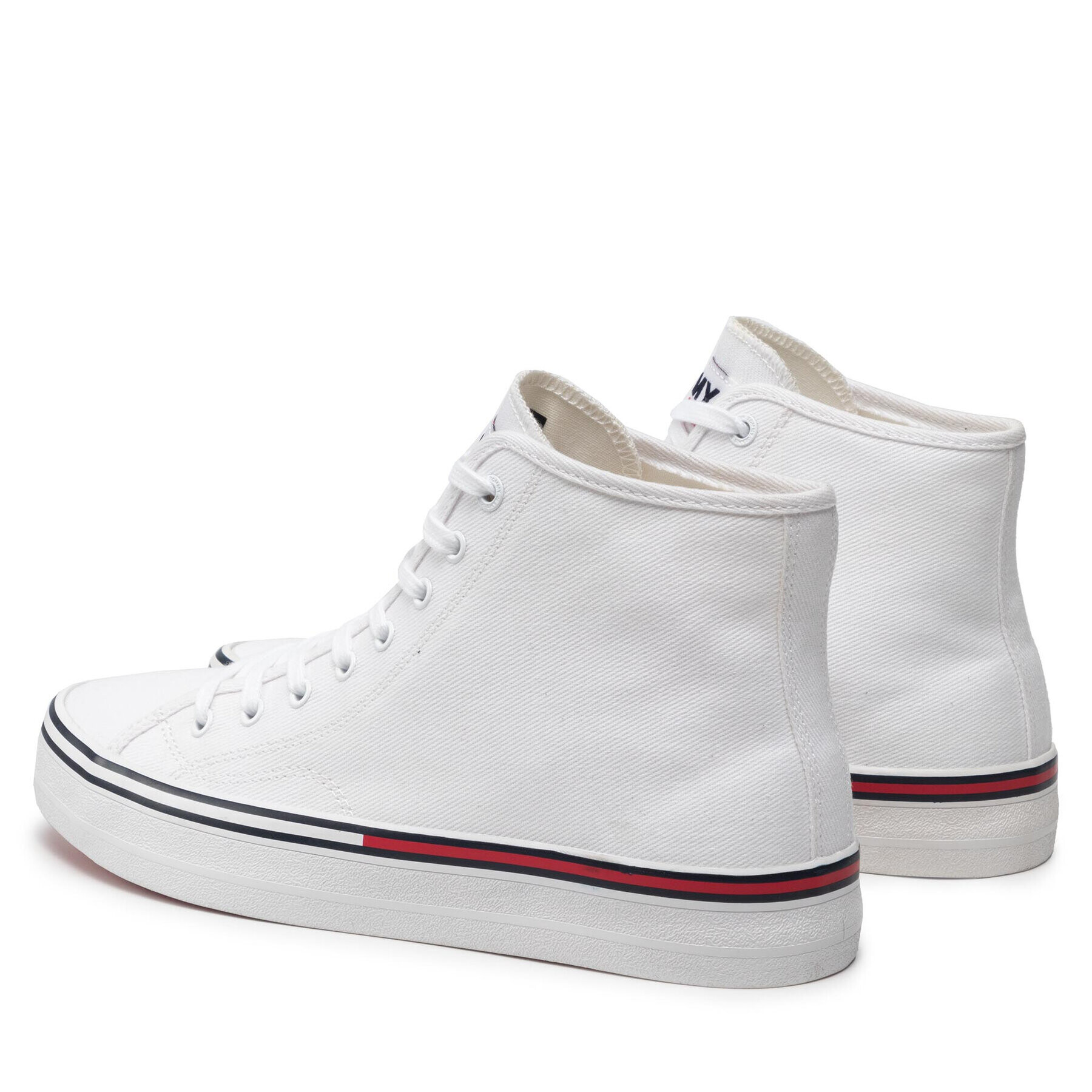 Tommy Jeans Сникърси Essential Mid Cut EM0EM00967 Бял - Pepit.bg