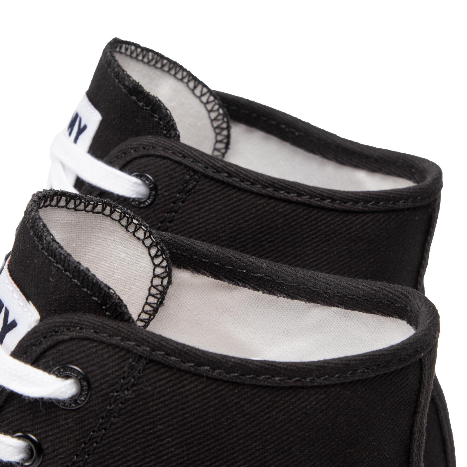 Tommy Jeans Сникърси Essential Mid Cut EM0EM00967 Черен - Pepit.bg