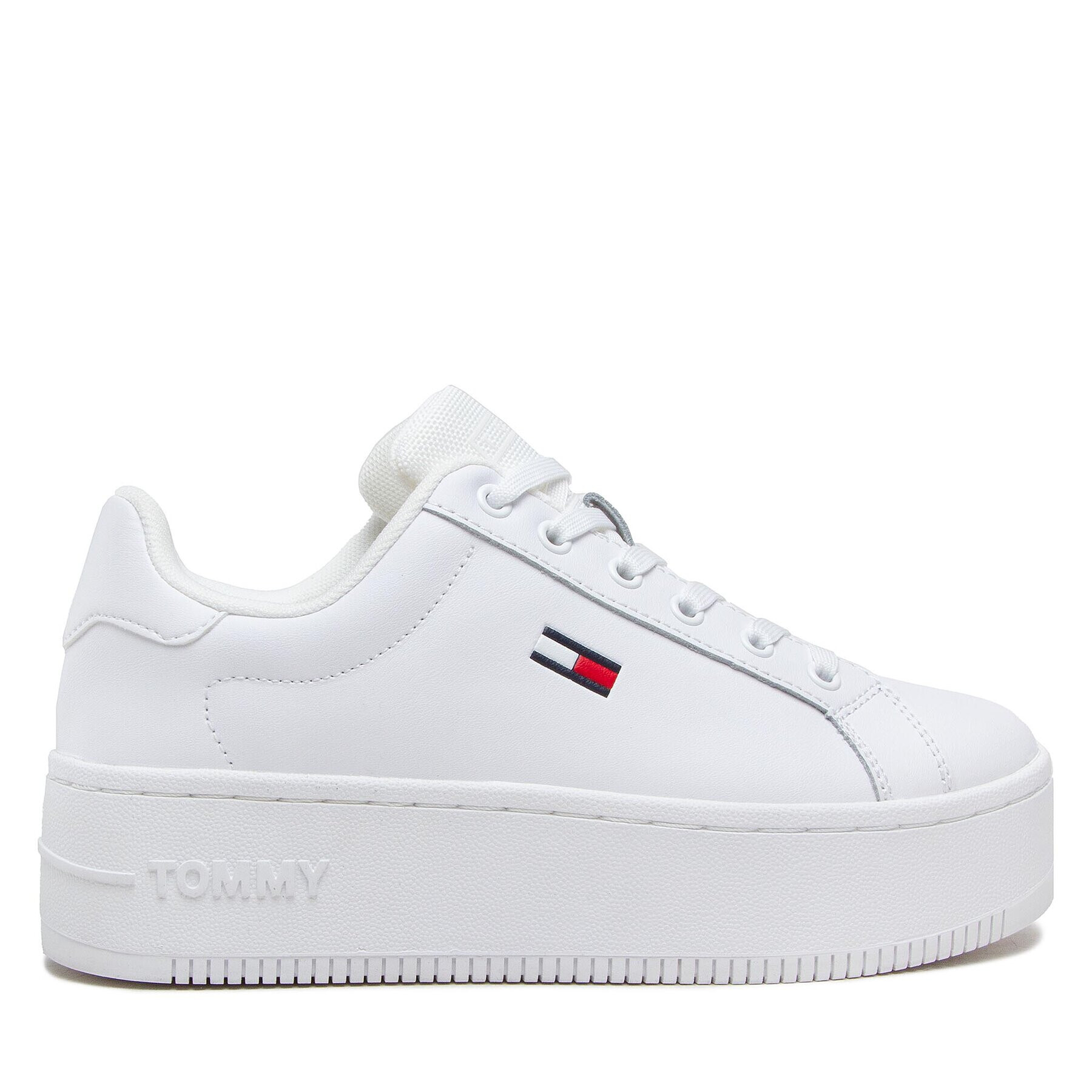 Tommy Jeans Сникърси Flatform Ess EN0EN02043 Бял - Pepit.bg