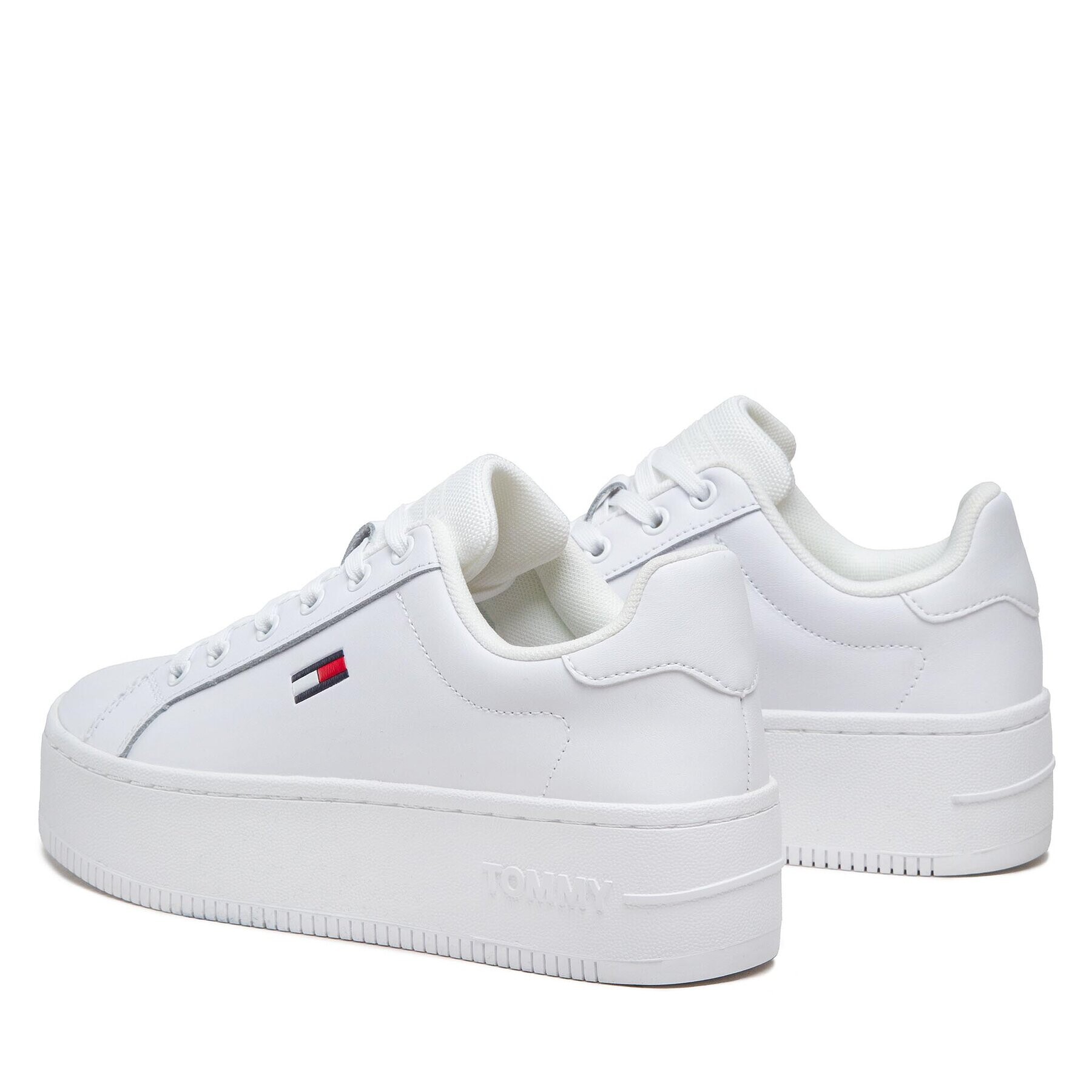 Tommy Jeans Сникърси Flatform Ess EN0EN02043 Бял - Pepit.bg