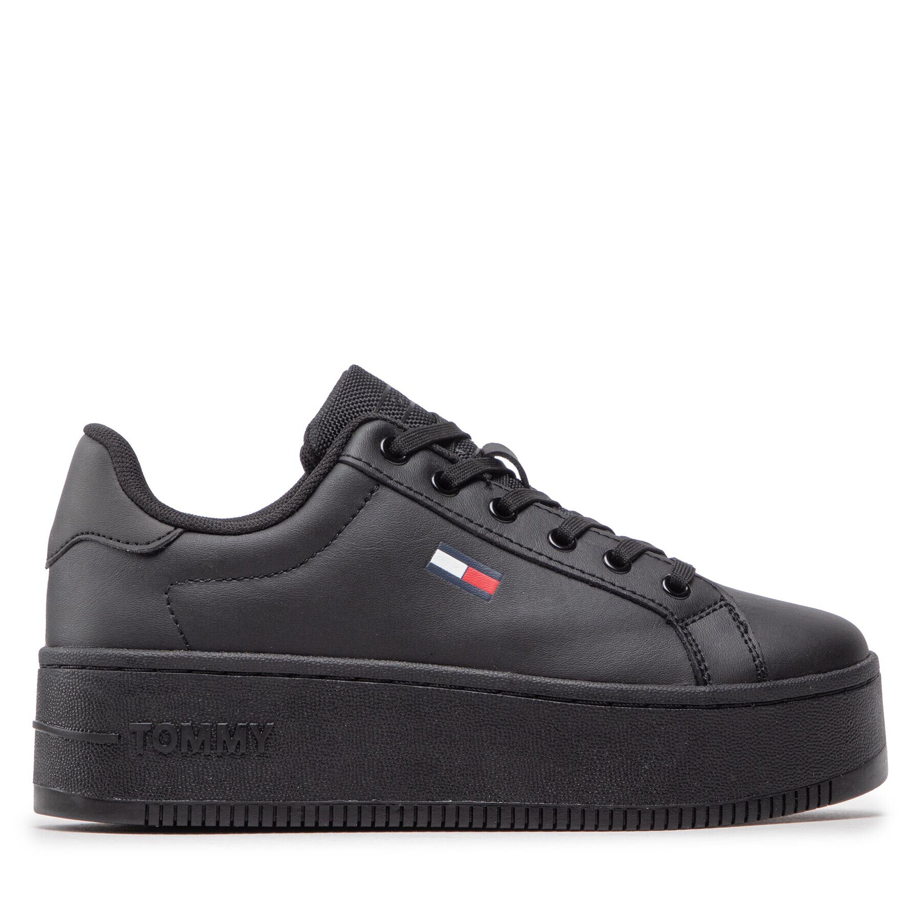Tommy Jeans Сникърси Flatform Ess EN0EN02043 Черен - Pepit.bg