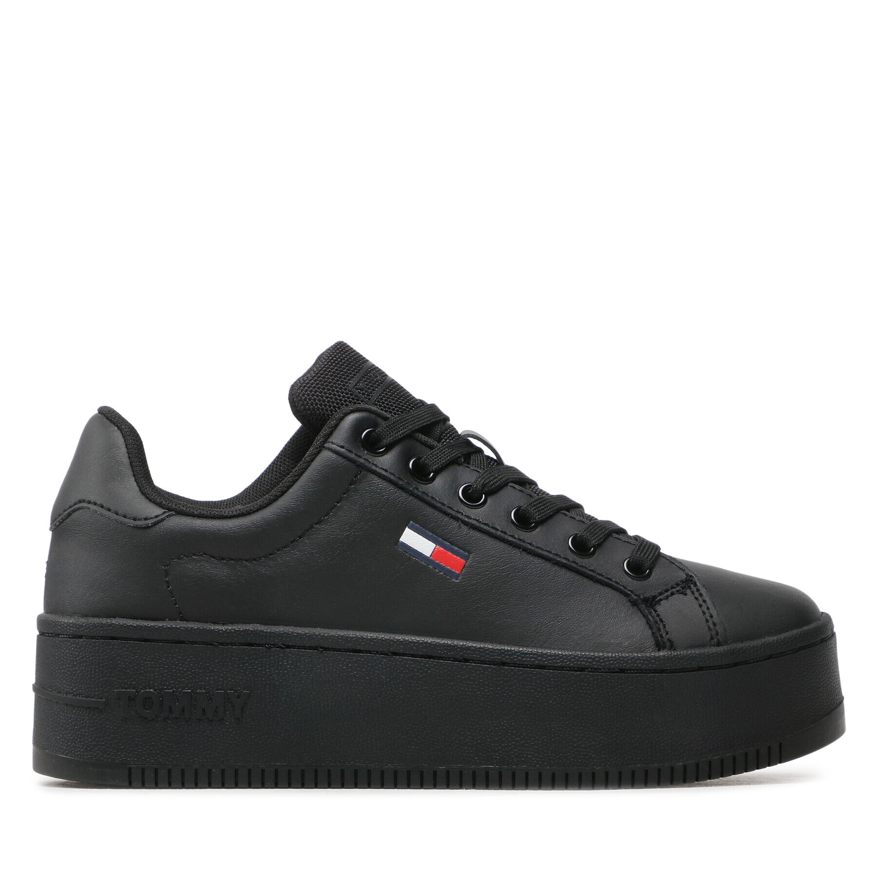 Tommy Jeans Сникърси Flatform Ess EN0EN02043 Черен - Pepit.bg