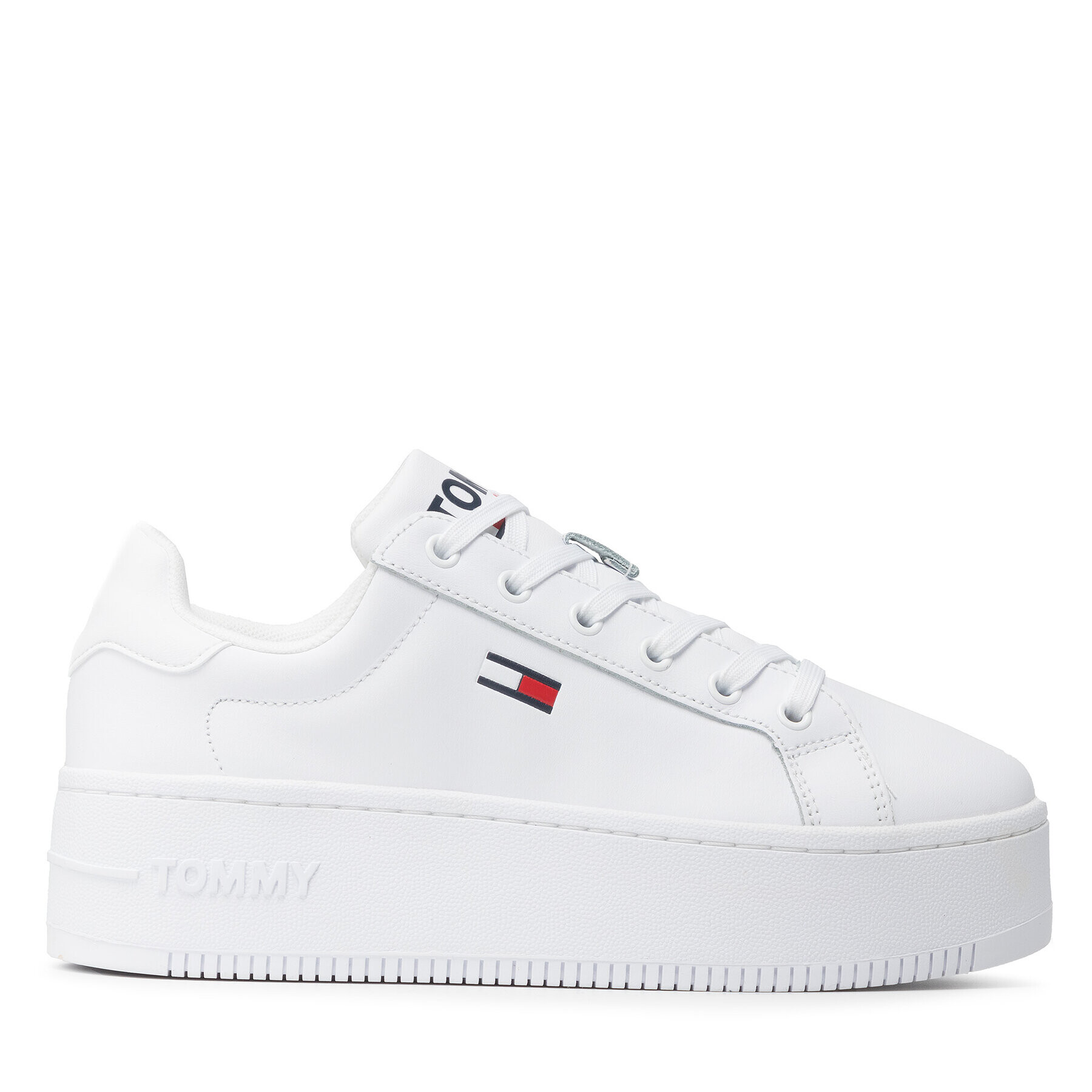 Tommy Jeans Сникърси Flatform Essential EN0EN01731 Бял - Pepit.bg