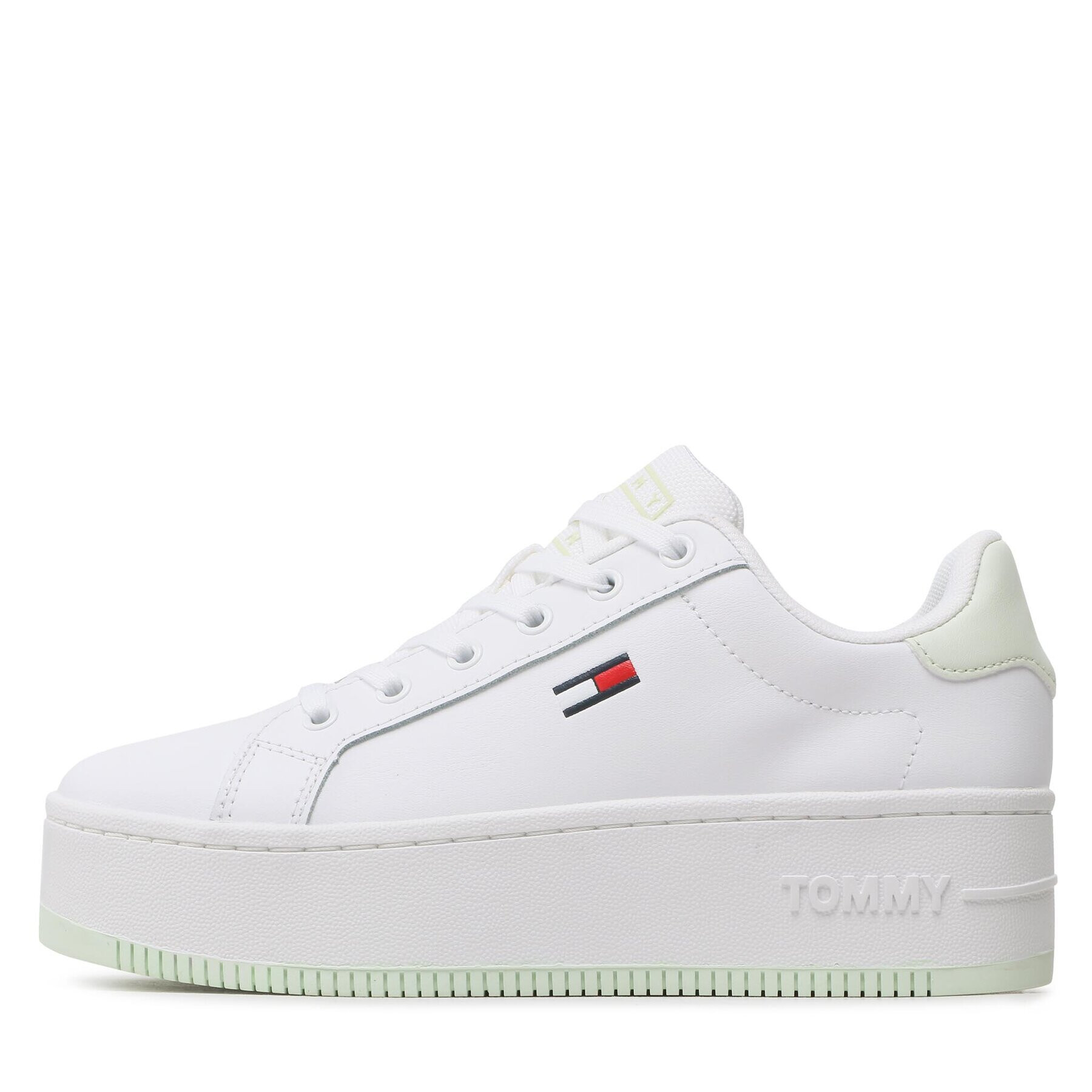 Tommy Jeans Сникърси Flatform Seasonal EN0EN02097 Бял - Pepit.bg