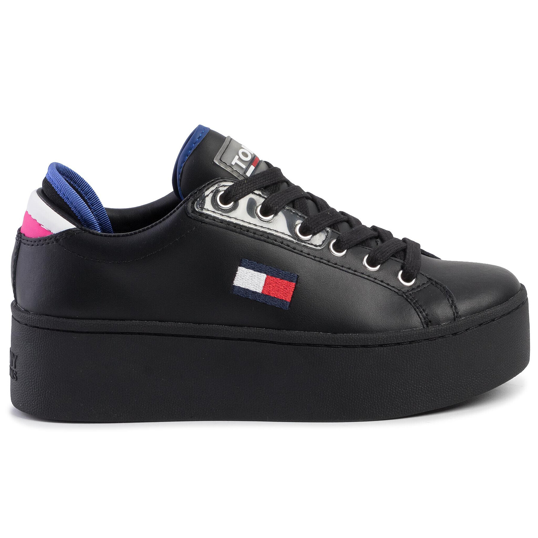 Tommy Jeans Сникърси Flatform Sneaker EN0EN00718 Черен - Pepit.bg