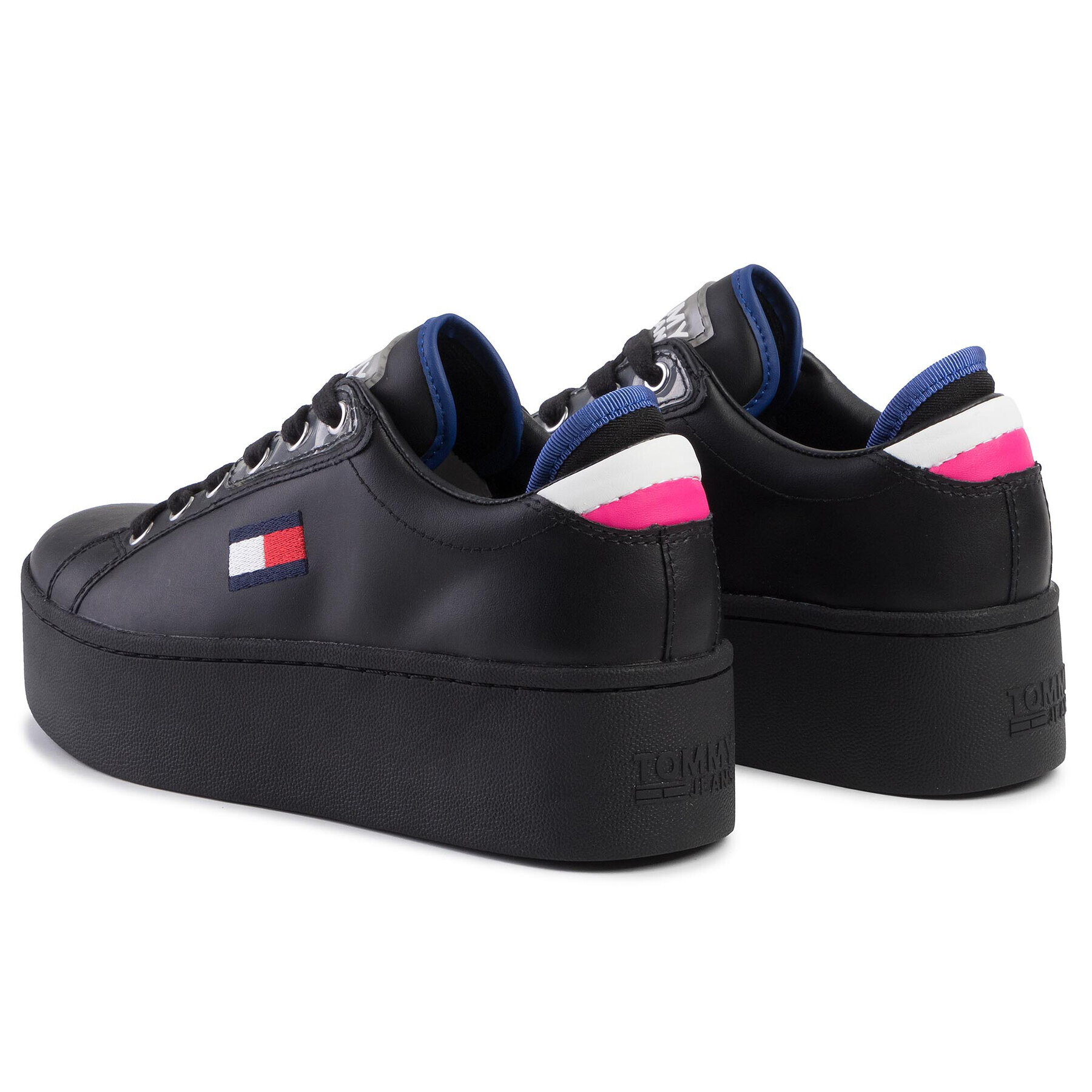 Tommy Jeans Сникърси Flatform Sneaker EN0EN00718 Черен - Pepit.bg