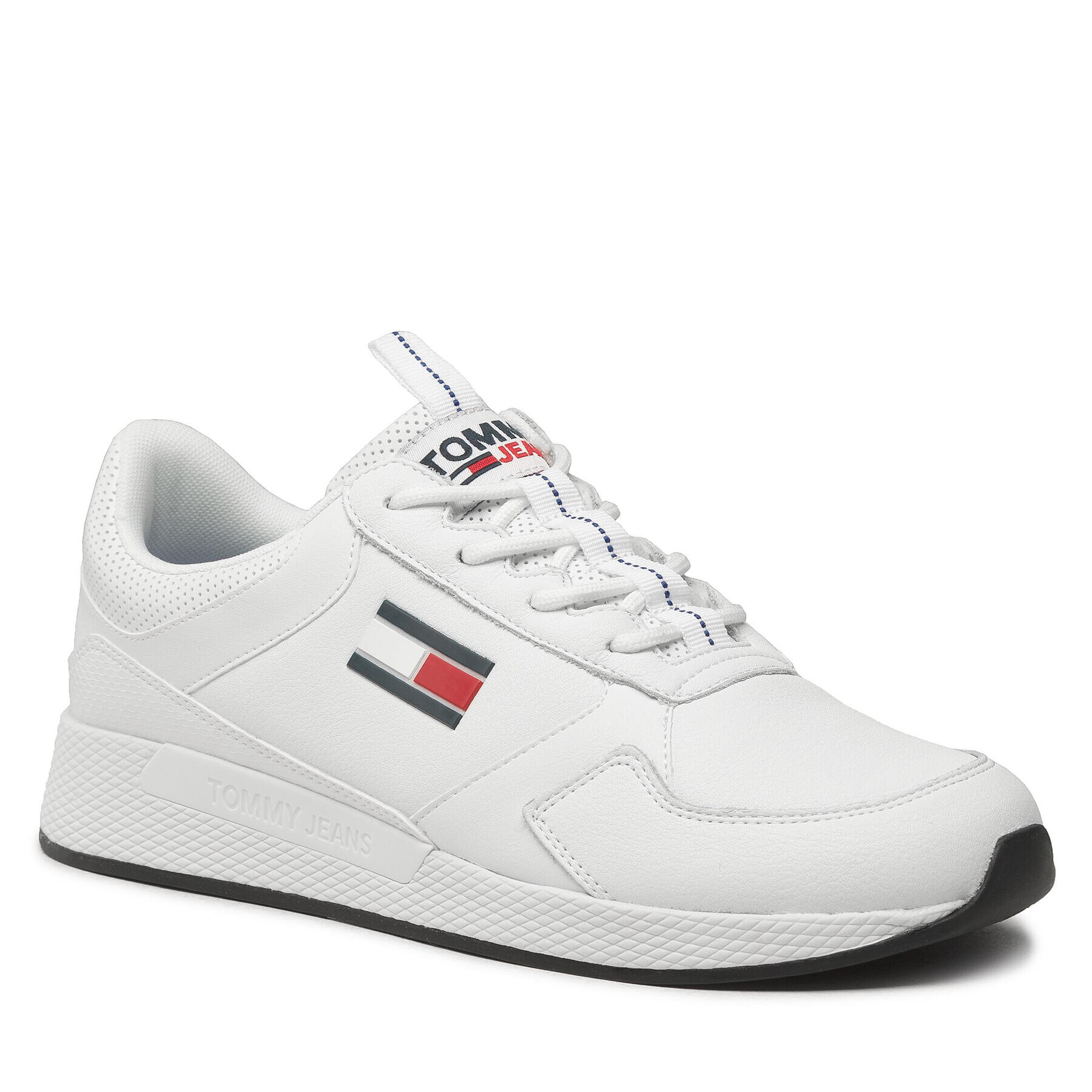 Tommy Jeans Сникърси Flexi Leather Tjm Runner EM0EM00818 Бял - Pepit.bg