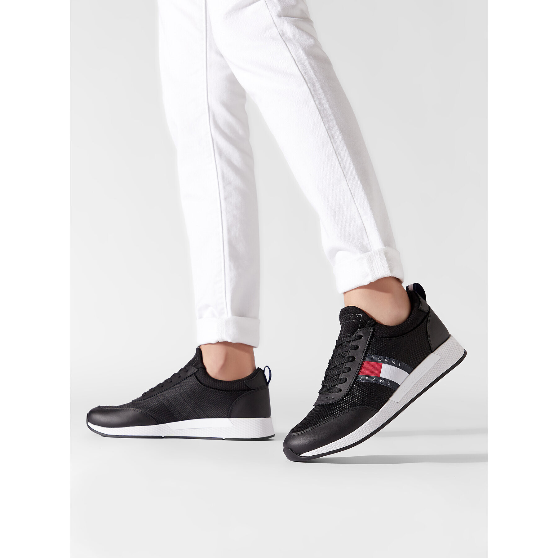 Tommy Jeans Сникърси Flexi Runner EM0EM00959 Черен - Pepit.bg