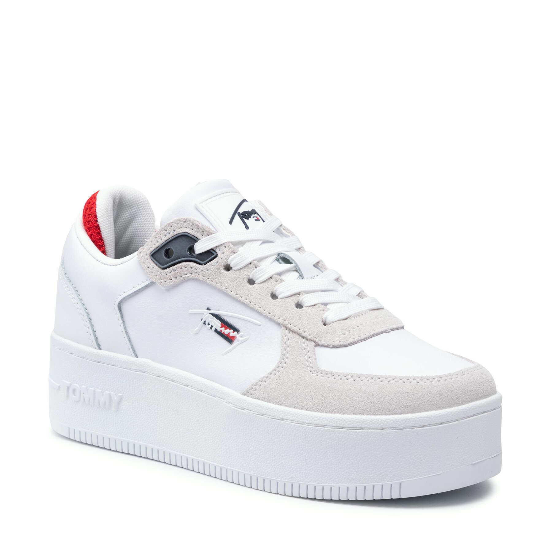 Tommy Jeans Сникърси Iconic Flatform EN0EN01421 Бял - Pepit.bg