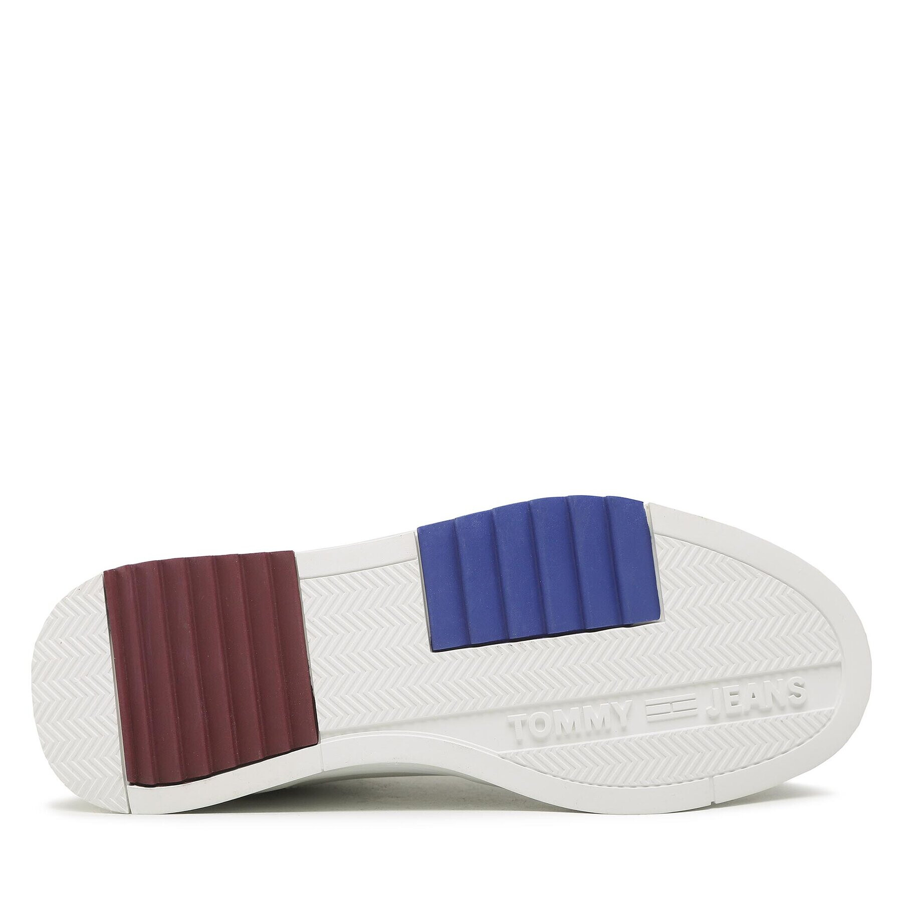 Tommy Jeans Сникърси Leather Basket Midcut EM0EM01071 Бял - Pepit.bg