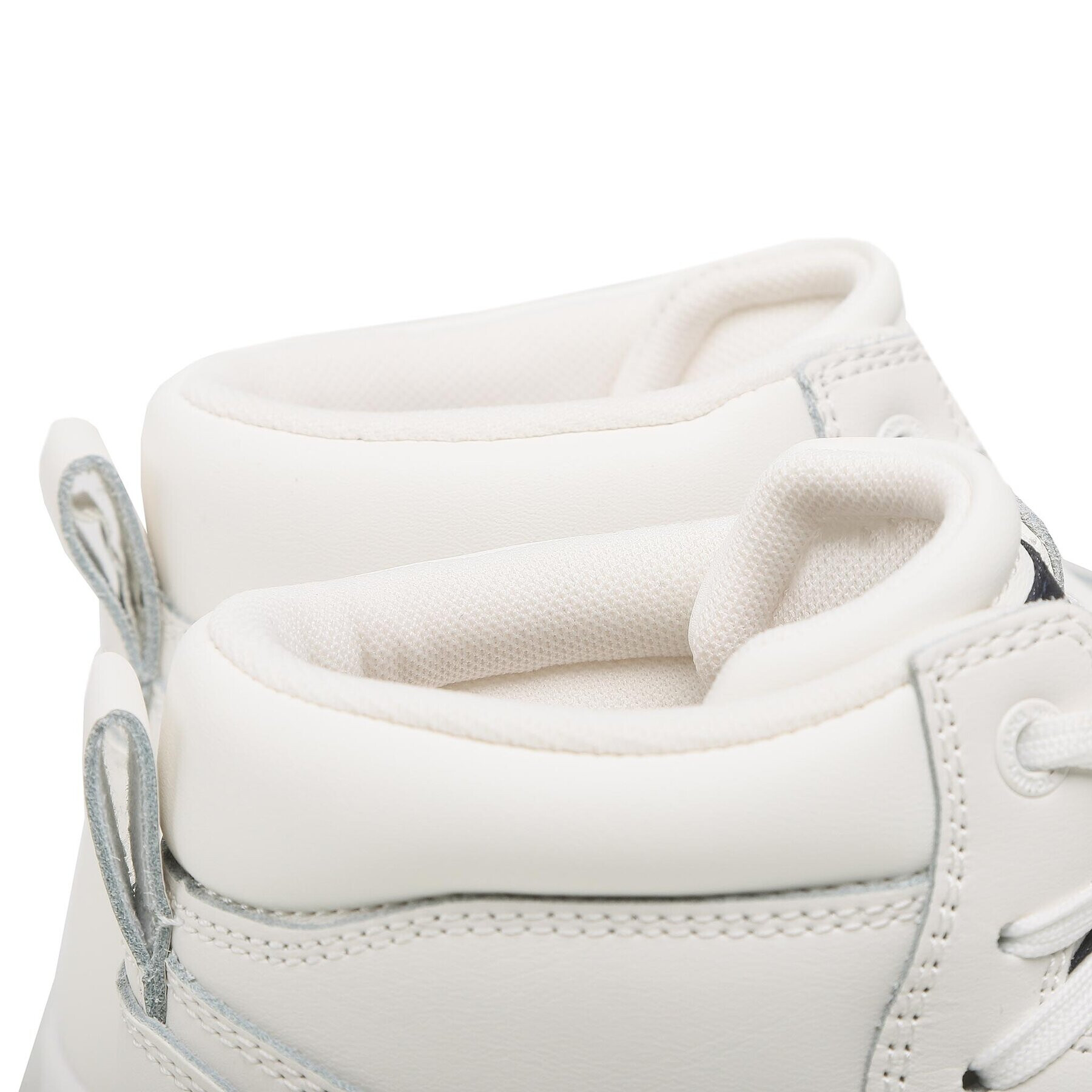 Tommy Jeans Сникърси Leather Basket Midcut EM0EM01071 Бял - Pepit.bg
