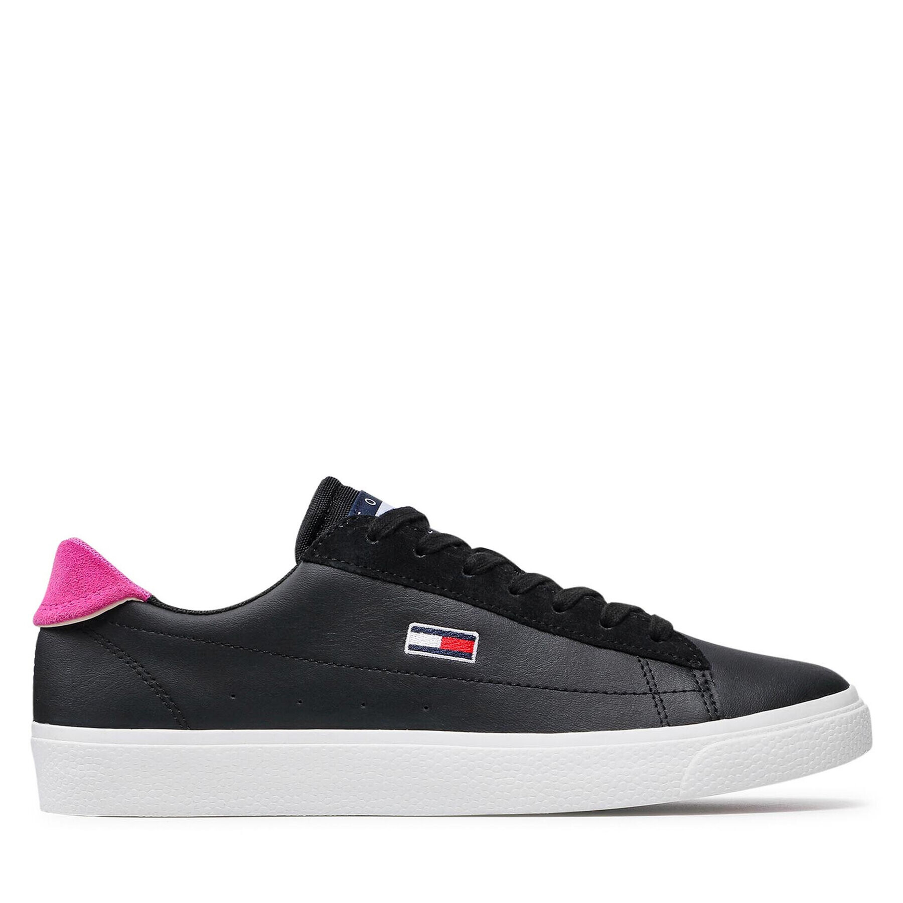 Tommy Jeans Сникърси Leather Low Cut Vulc EN0EN01502 Черен - Pepit.bg