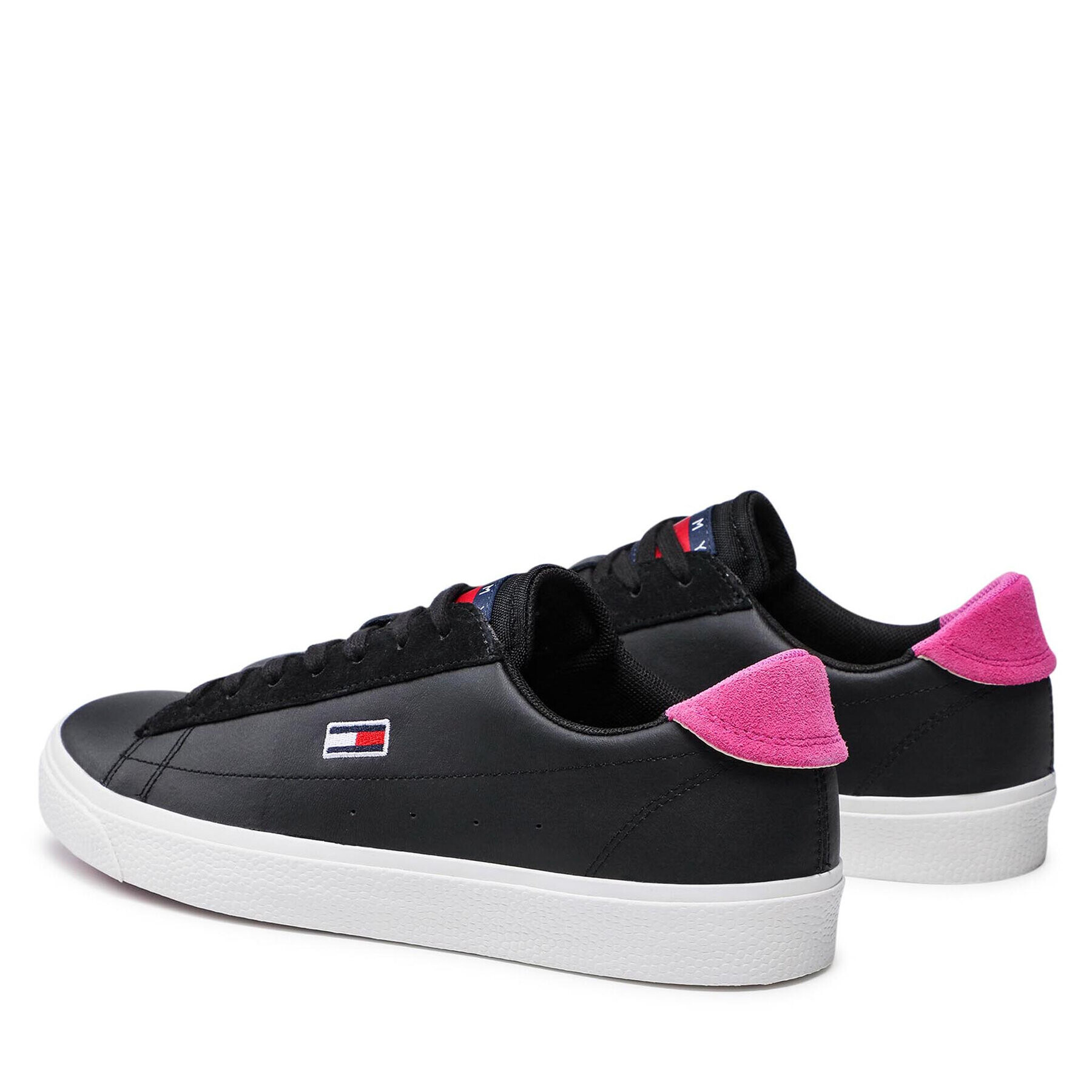 Tommy Jeans Сникърси Leather Low Cut Vulc EN0EN01502 Черен - Pepit.bg