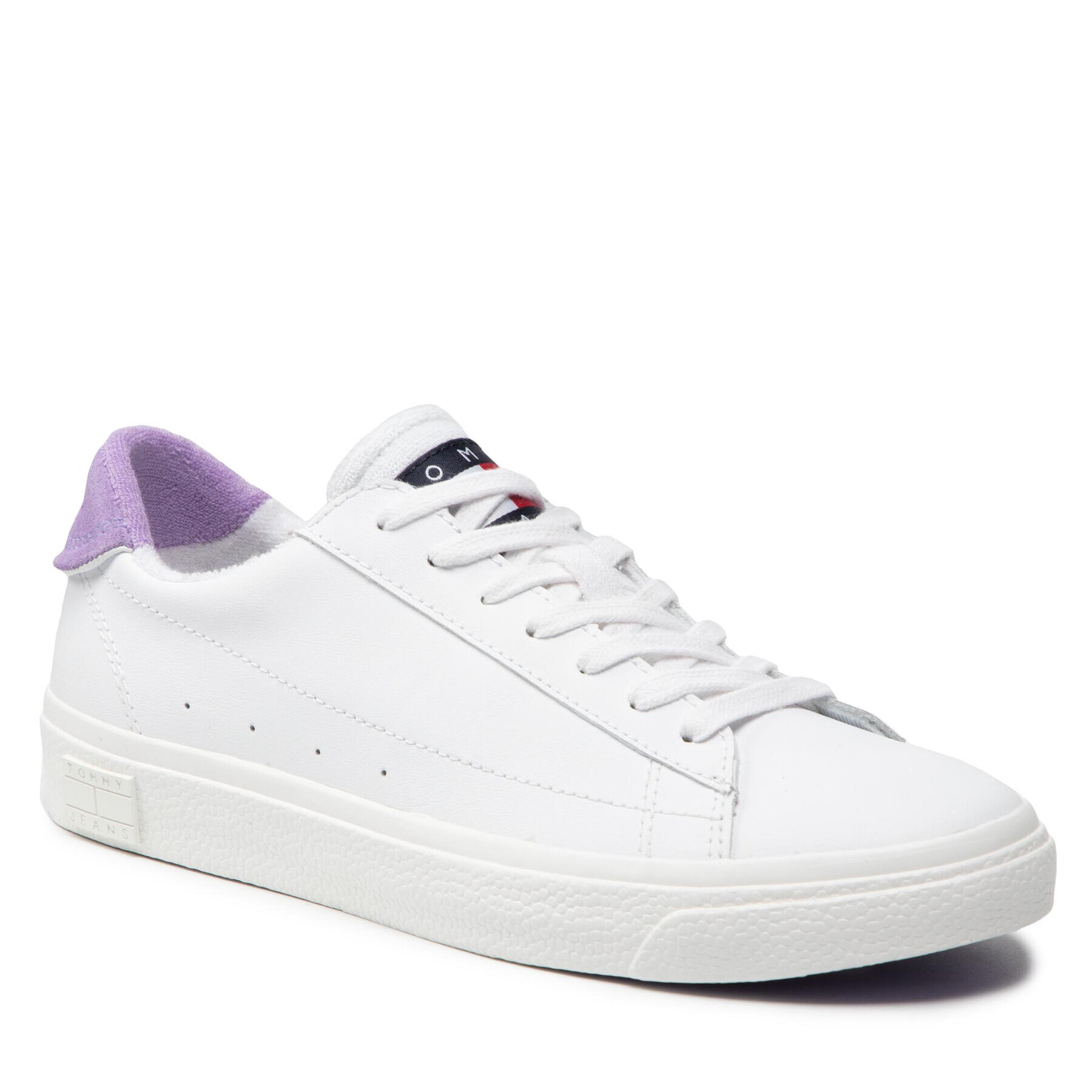 Tommy Jeans Сникърси Leather Low Cut Vulc EN0EN01627 Бял - Pepit.bg