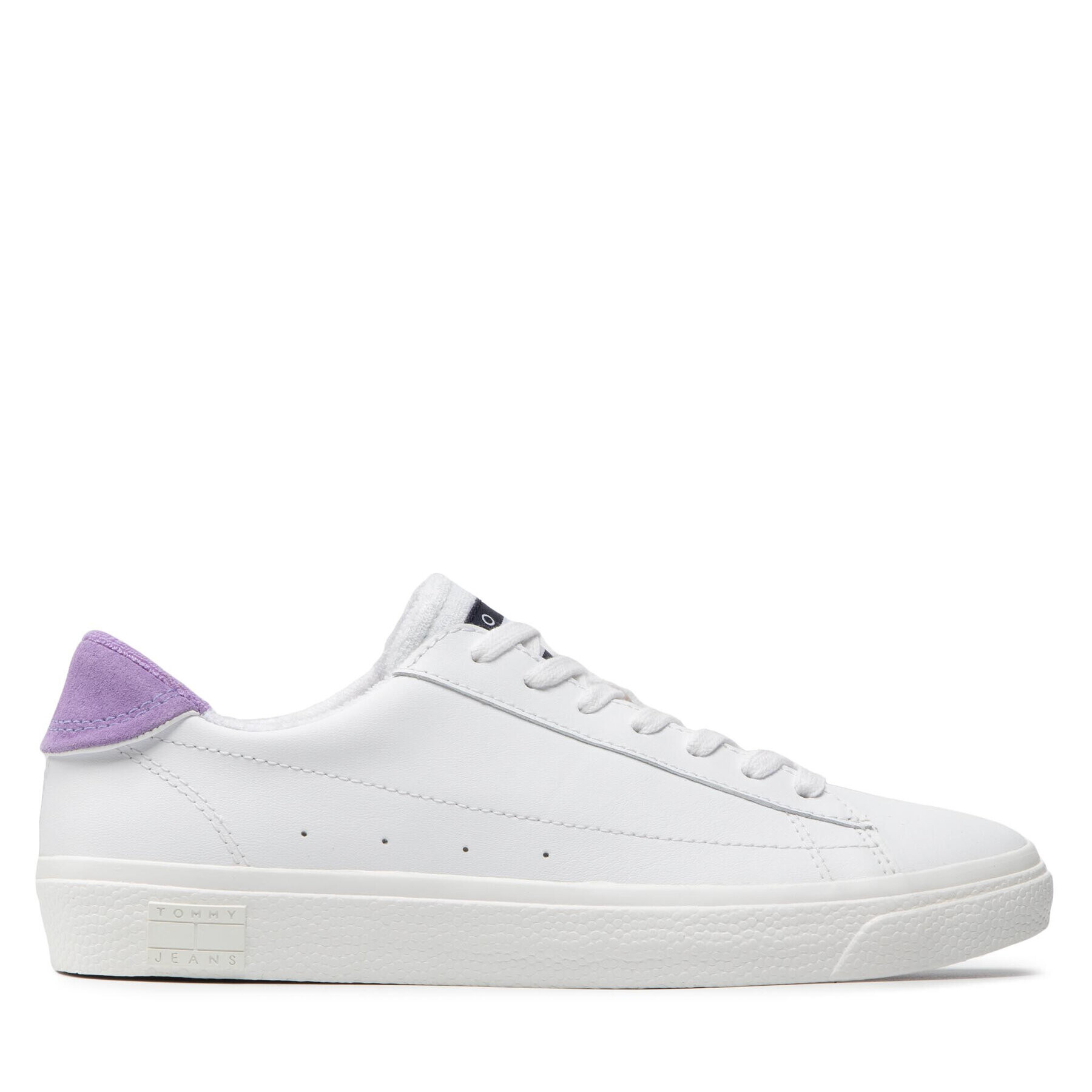 Tommy Jeans Сникърси Leather Low Cut Vulc EN0EN01627 Бял - Pepit.bg