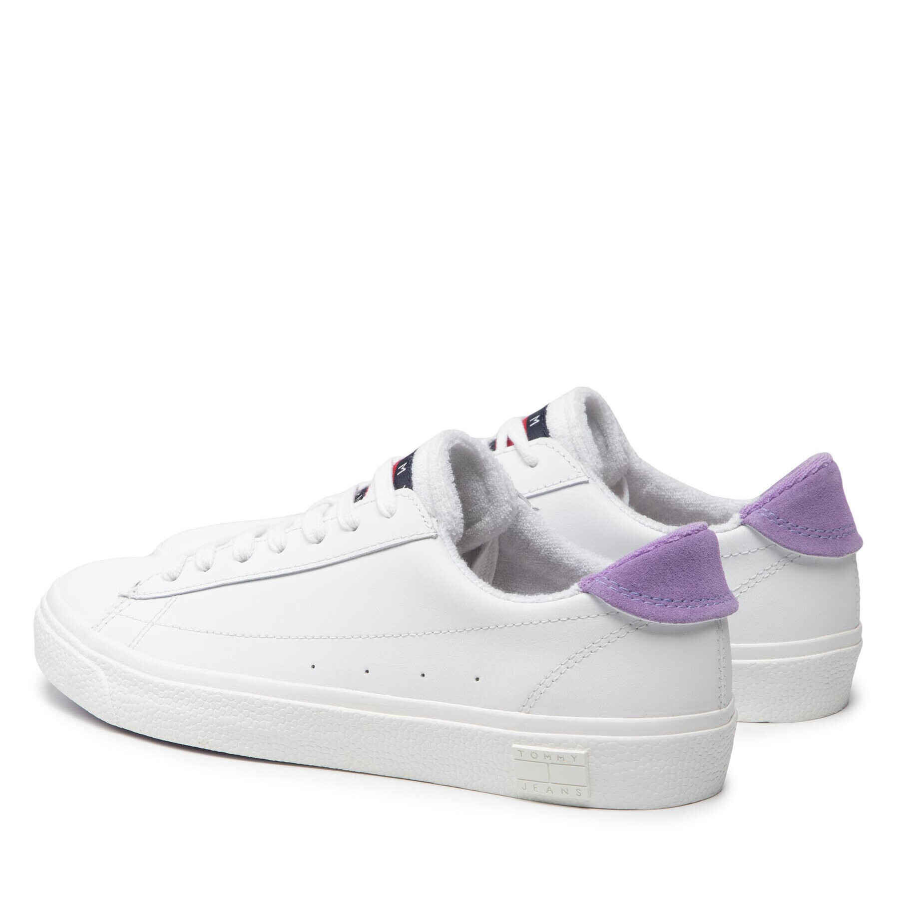 Tommy Jeans Сникърси Leather Low Cut Vulc EN0EN01627 Бял - Pepit.bg