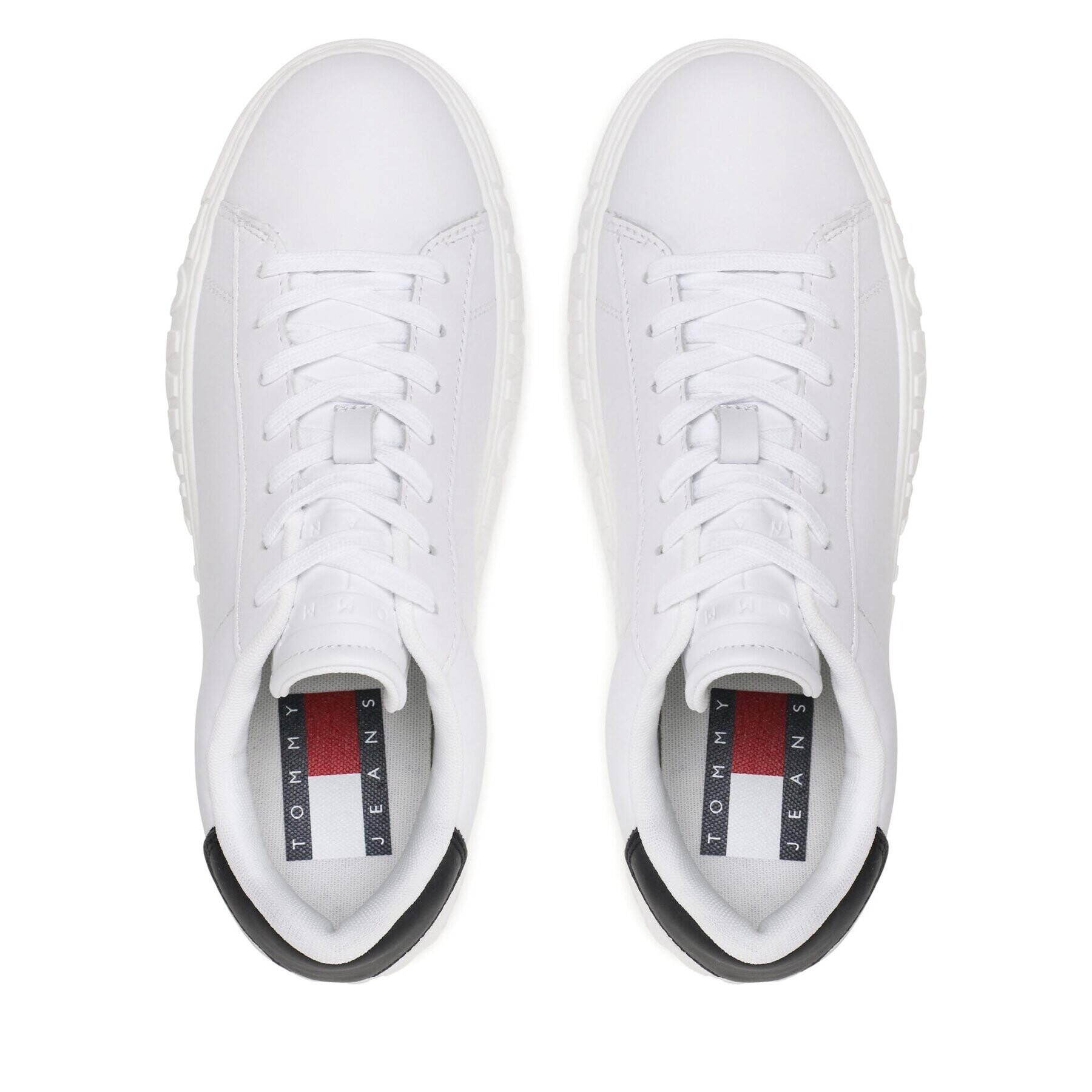 Tommy Jeans Сникърси Leather Outsole EM0EM01159 Бял - Pepit.bg