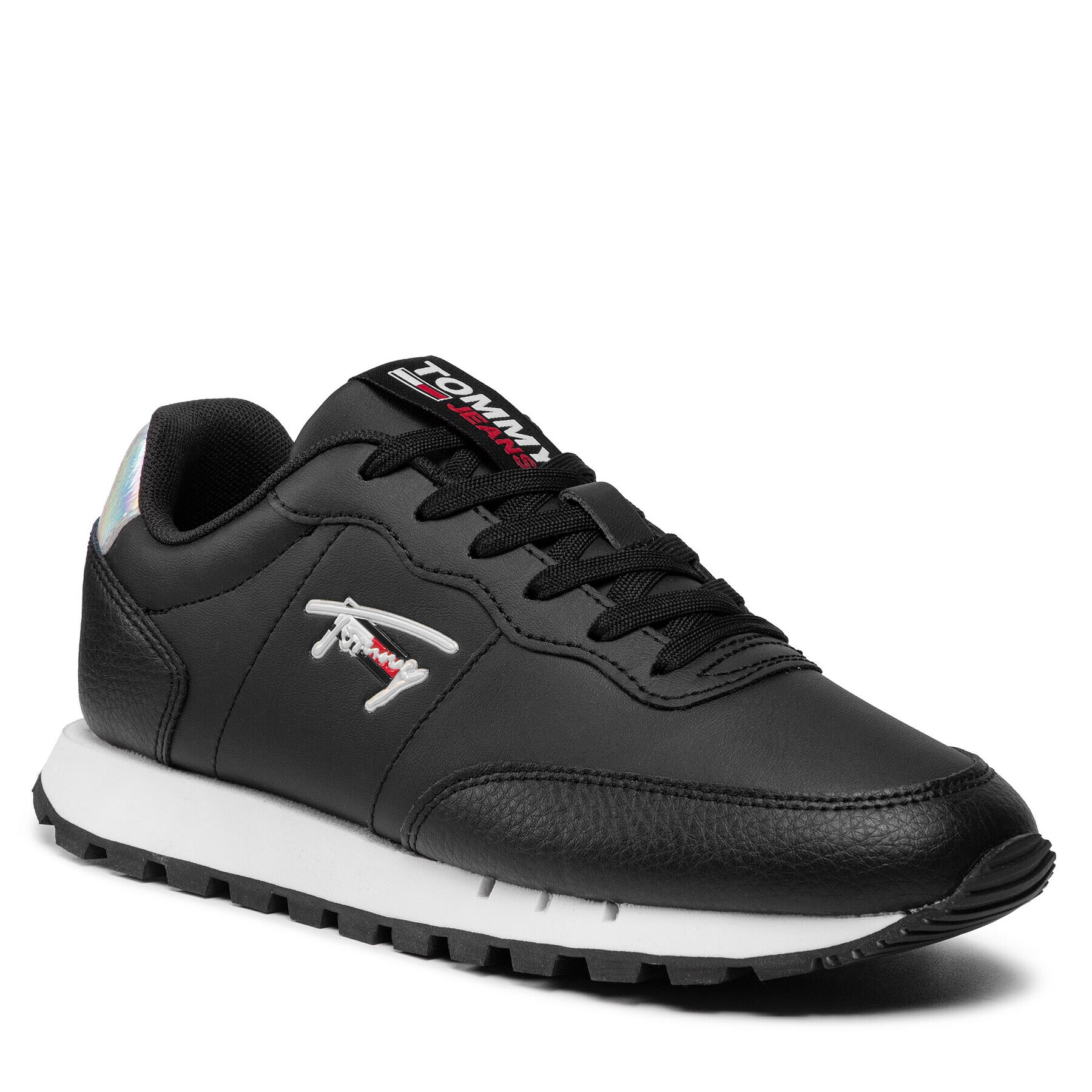 Tommy Jeans Сникърси Leather Runner EN0EN01512 Черен - Pepit.bg