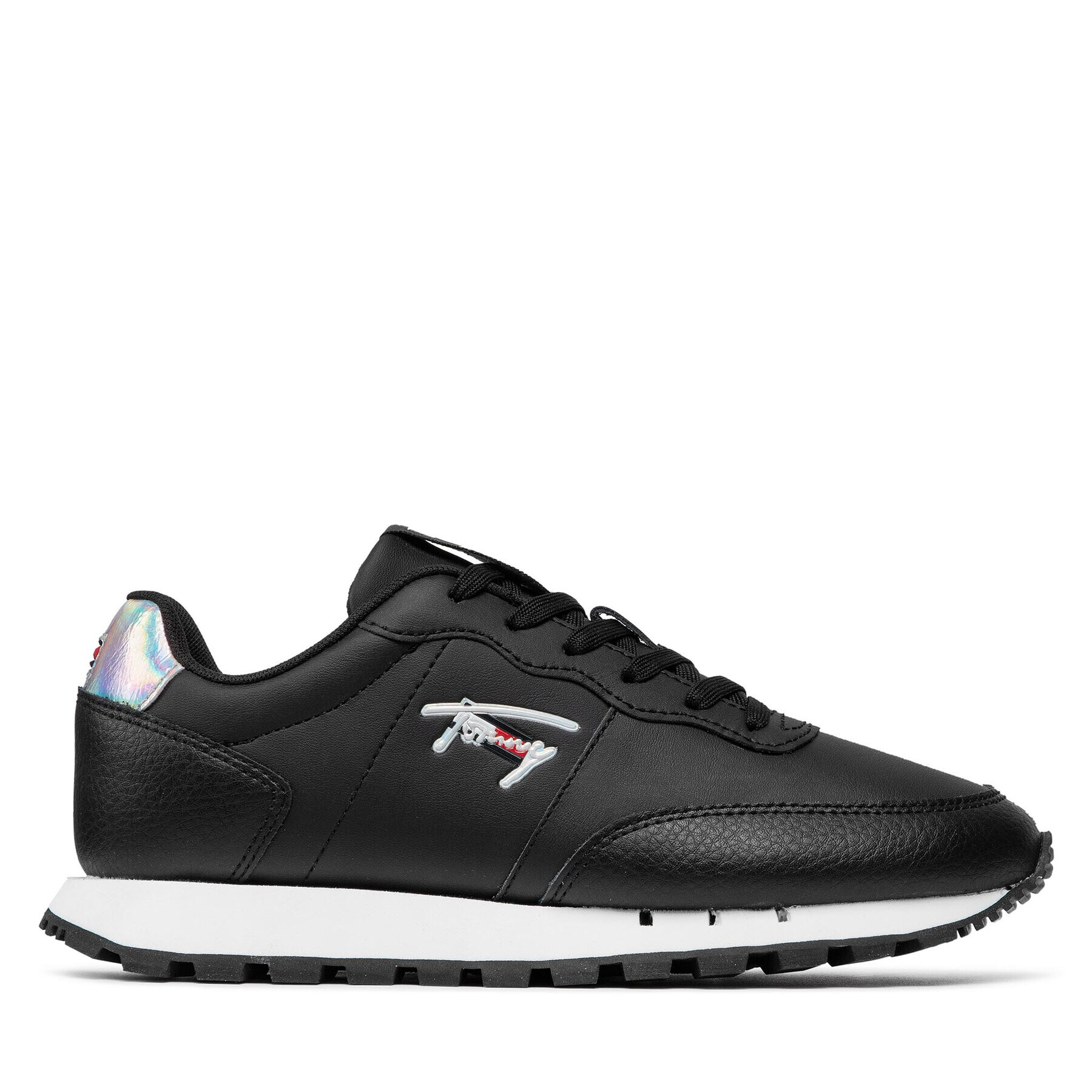 Tommy Jeans Сникърси Leather Runner EN0EN01512 Черен - Pepit.bg