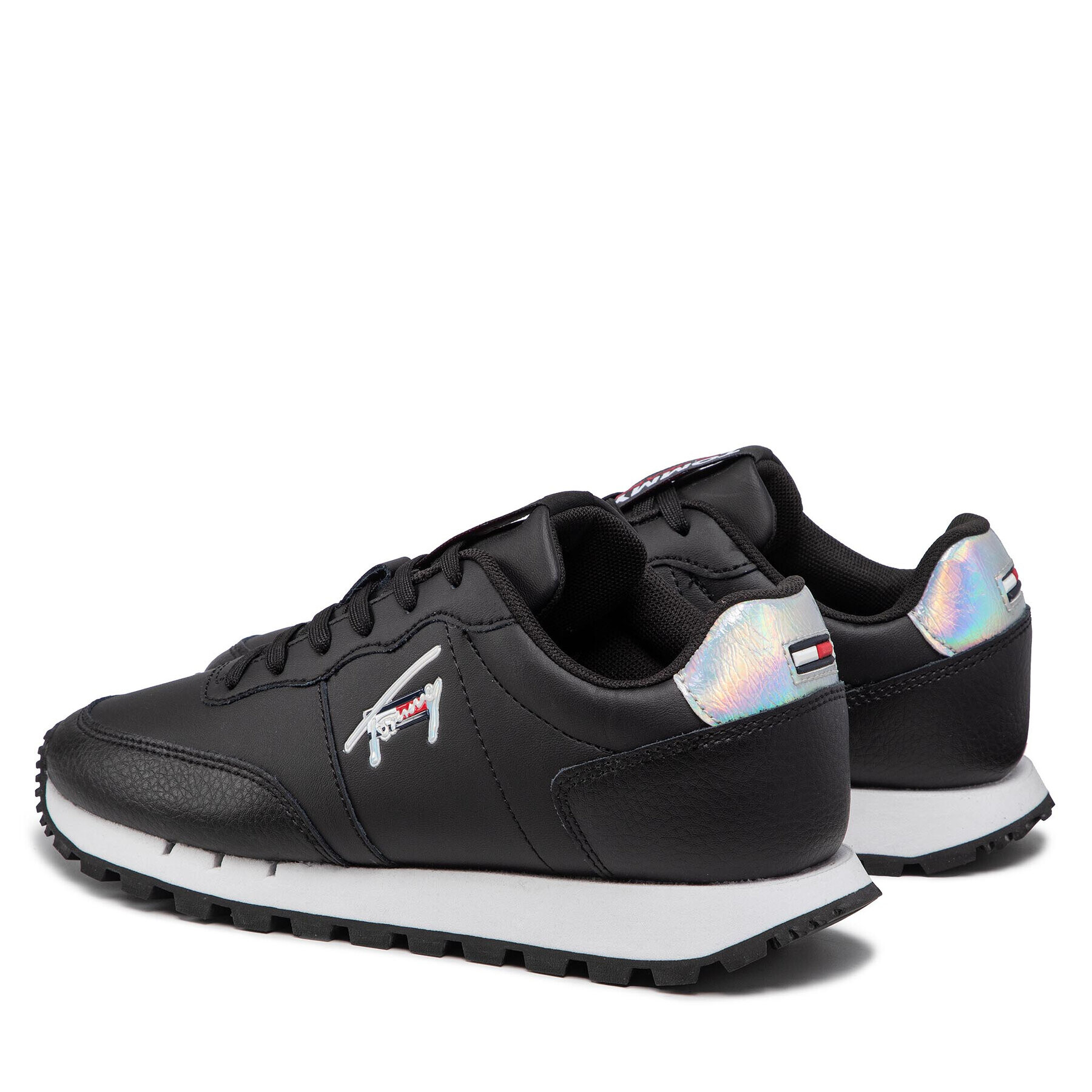 Tommy Jeans Сникърси Leather Runner EN0EN01512 Черен - Pepit.bg