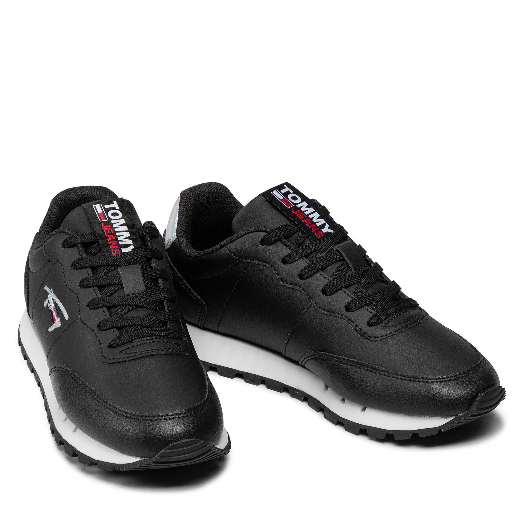 Tommy Jeans Сникърси Leather Runner EN0EN01512 Черен - Pepit.bg