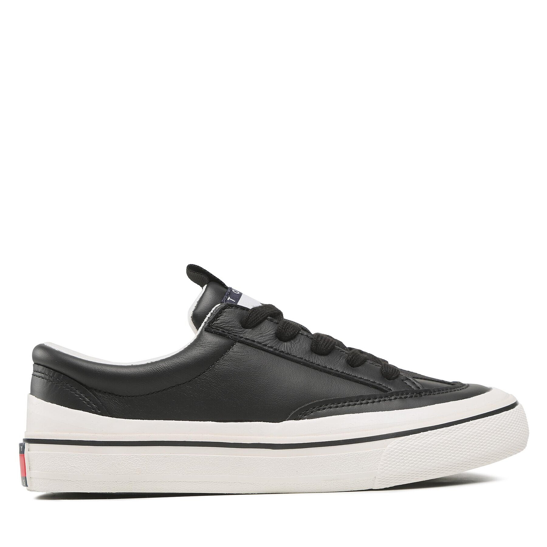 Tommy Jeans Сникърси Leather Vulc Ess EN0EN01932 Черен - Pepit.bg