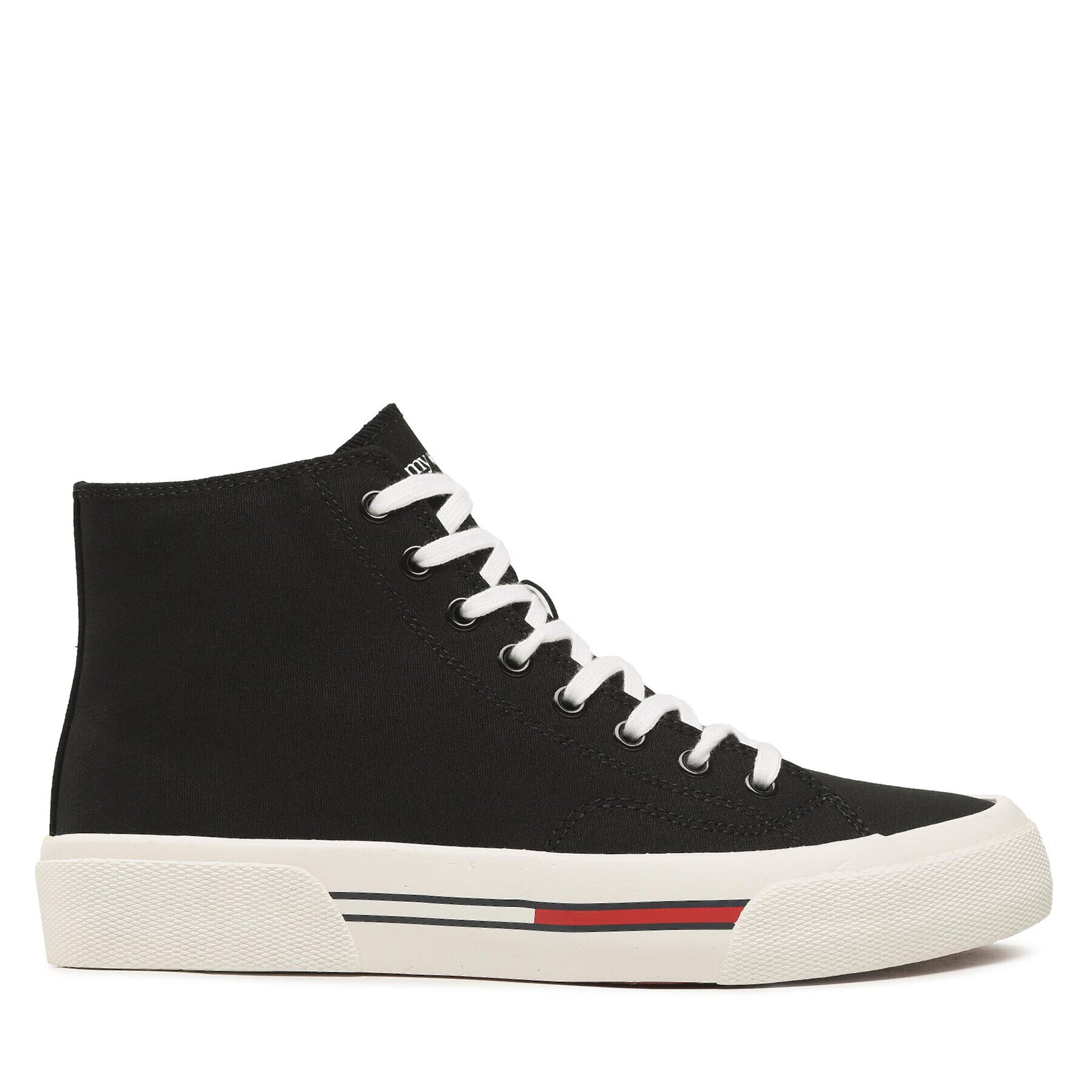 Tommy Jeans Сникърси Mid Canvas Color EM0EM01157 Черен - Pepit.bg