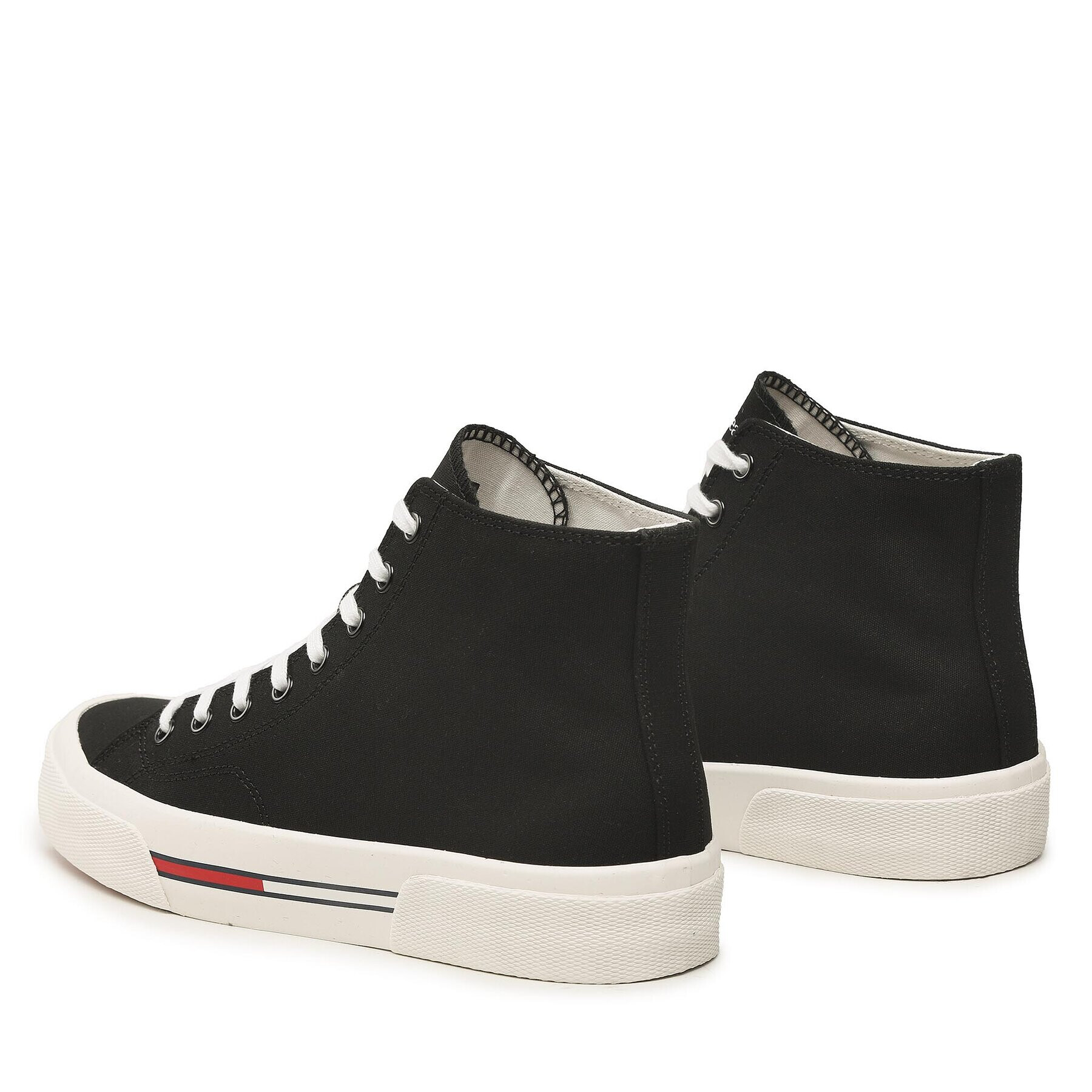 Tommy Jeans Сникърси Mid Canvas Color EM0EM01157 Черен - Pepit.bg