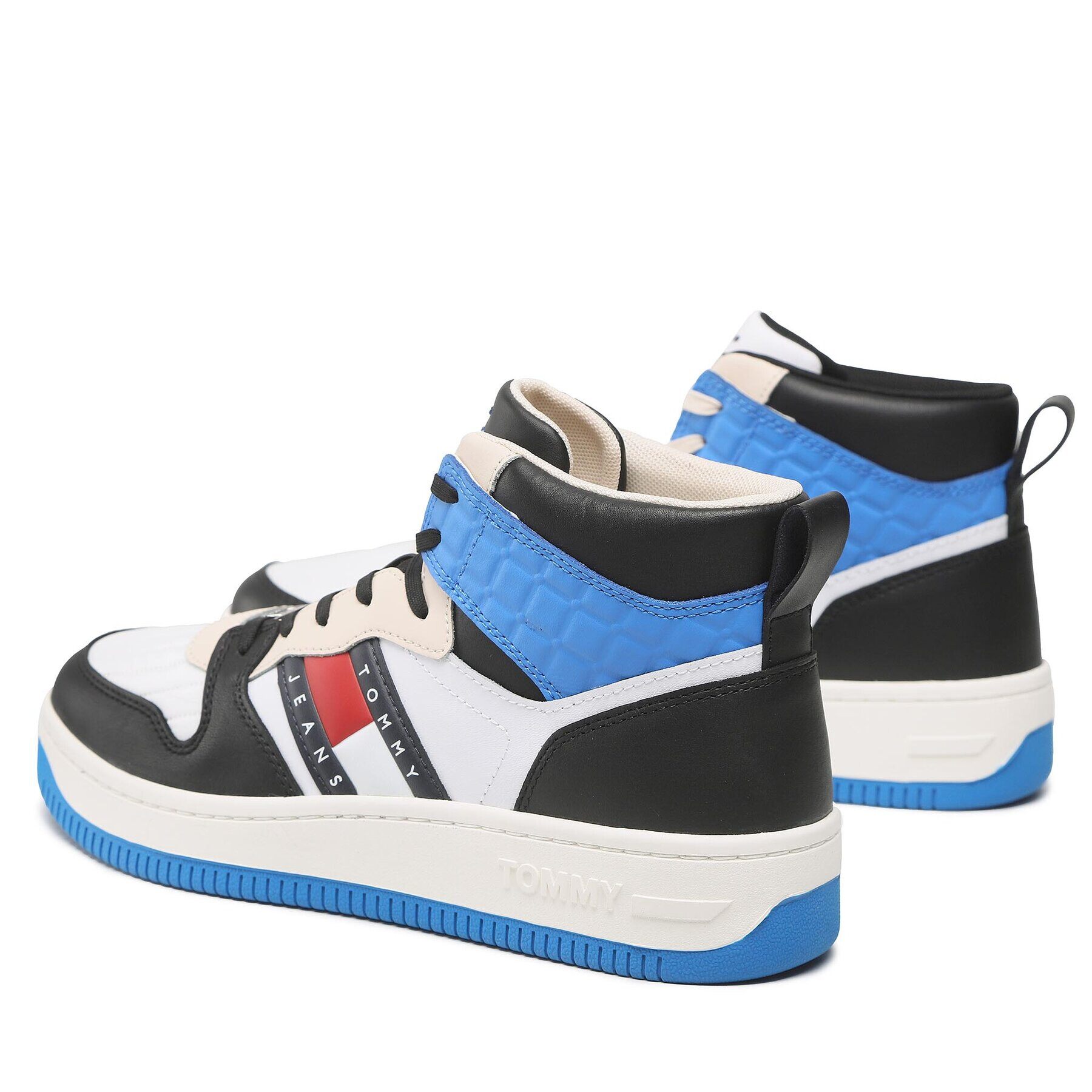 Tommy Jeans Сникърси Mid Cut Basket EM0EM01075 Бял - Pepit.bg