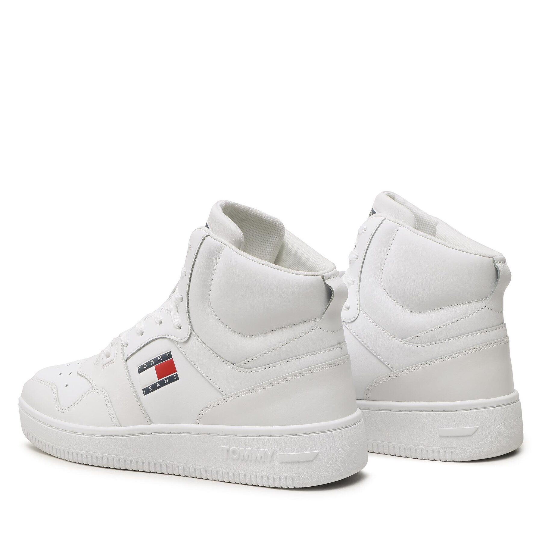 Tommy Jeans Сникърси Mid Cut Basket EM0EM01164 Бял - Pepit.bg