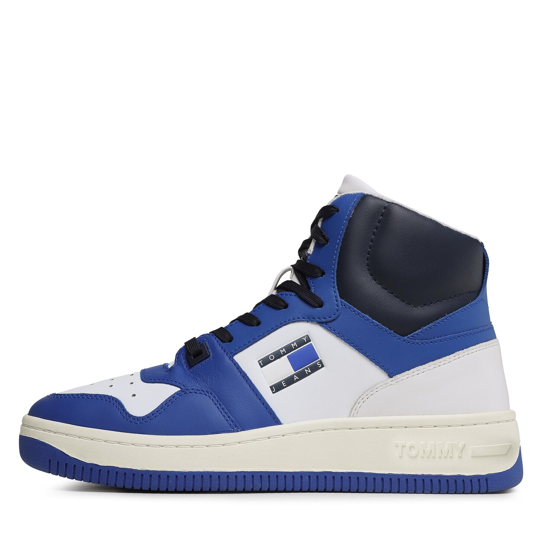 Tommy Jeans Сникърси Mid Cut Basket EM0EM01164 Син - Pepit.bg