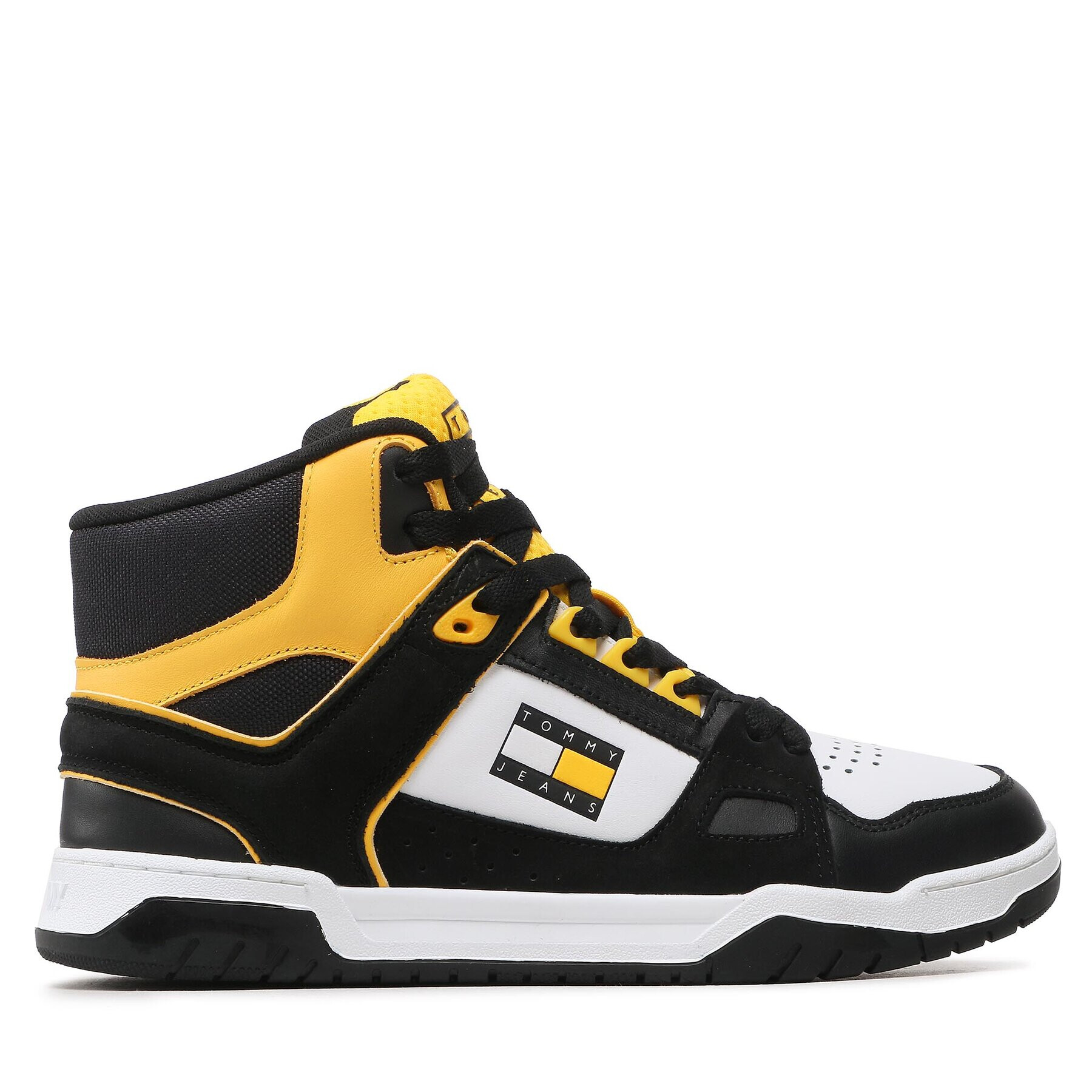 Tommy Jeans Сникърси Mid Cut Skater EM0EM01108 Черен - Pepit.bg