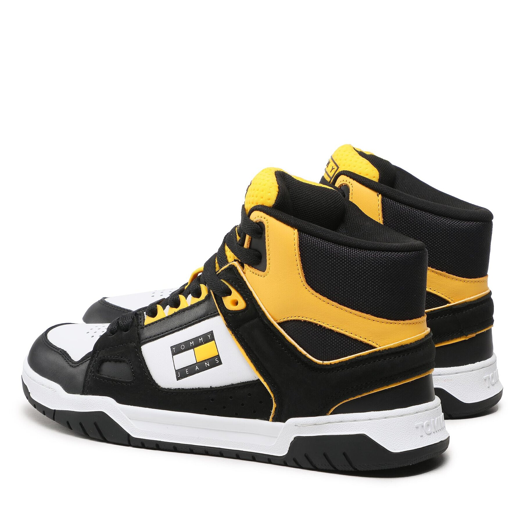 Tommy Jeans Сникърси Mid Cut Skater EM0EM01108 Черен - Pepit.bg