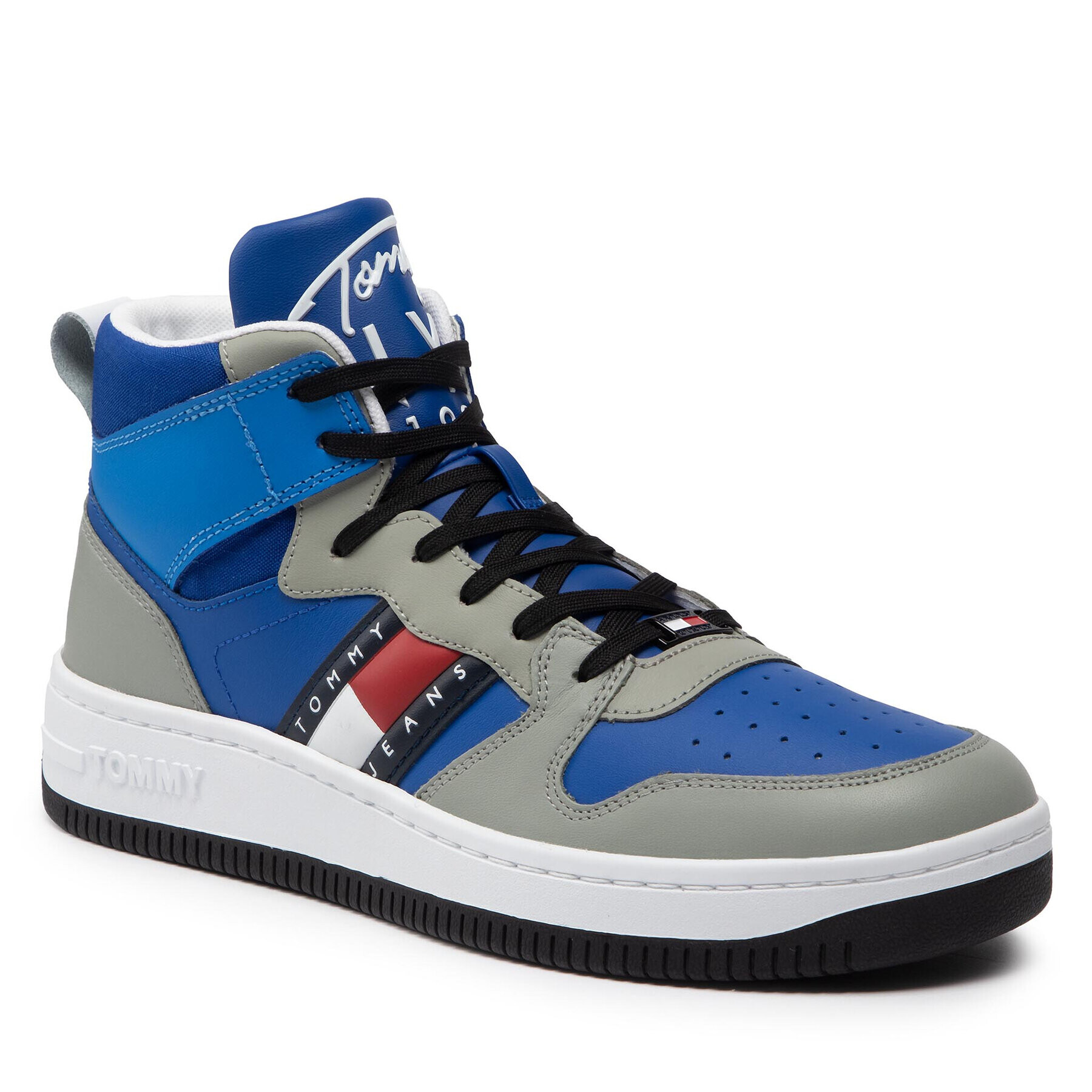 Tommy Jeans Сникърси Mid Pop Basket EM0EM01015 Син - Pepit.bg