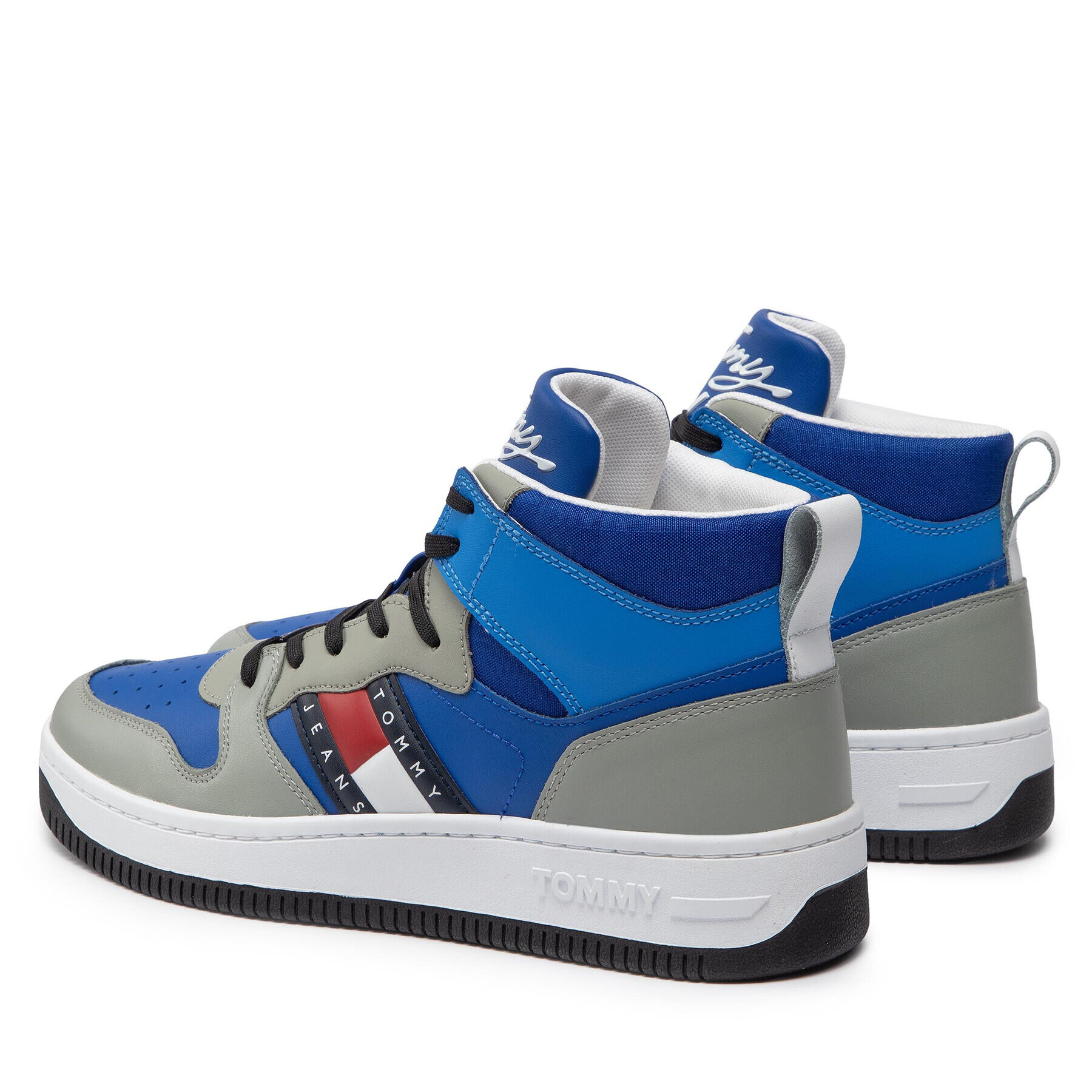 Tommy Jeans Сникърси Mid Pop Basket EM0EM01015 Син - Pepit.bg