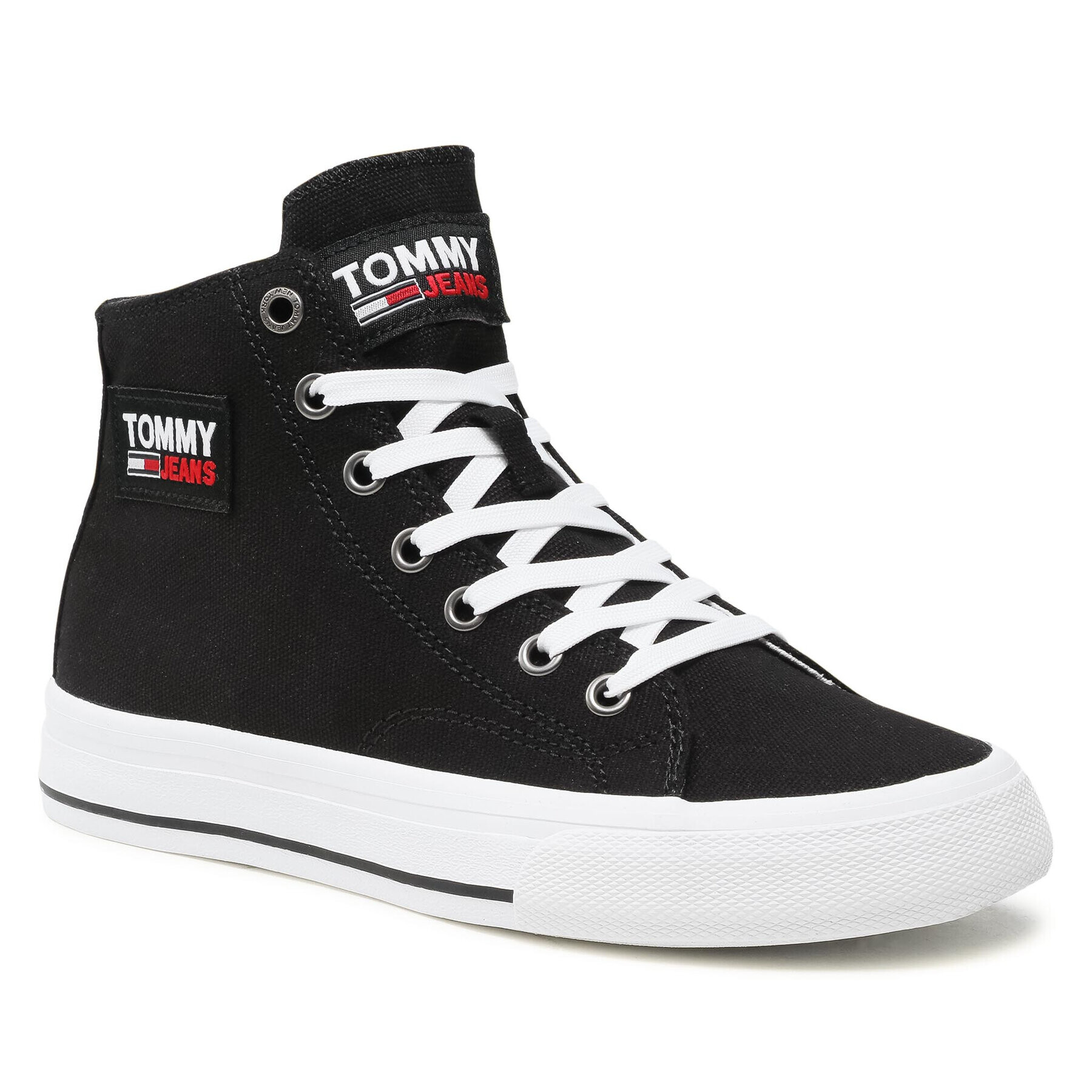 Tommy Jeans Сникърси Midcut Vulc EN0EN01370 Черен - Pepit.bg