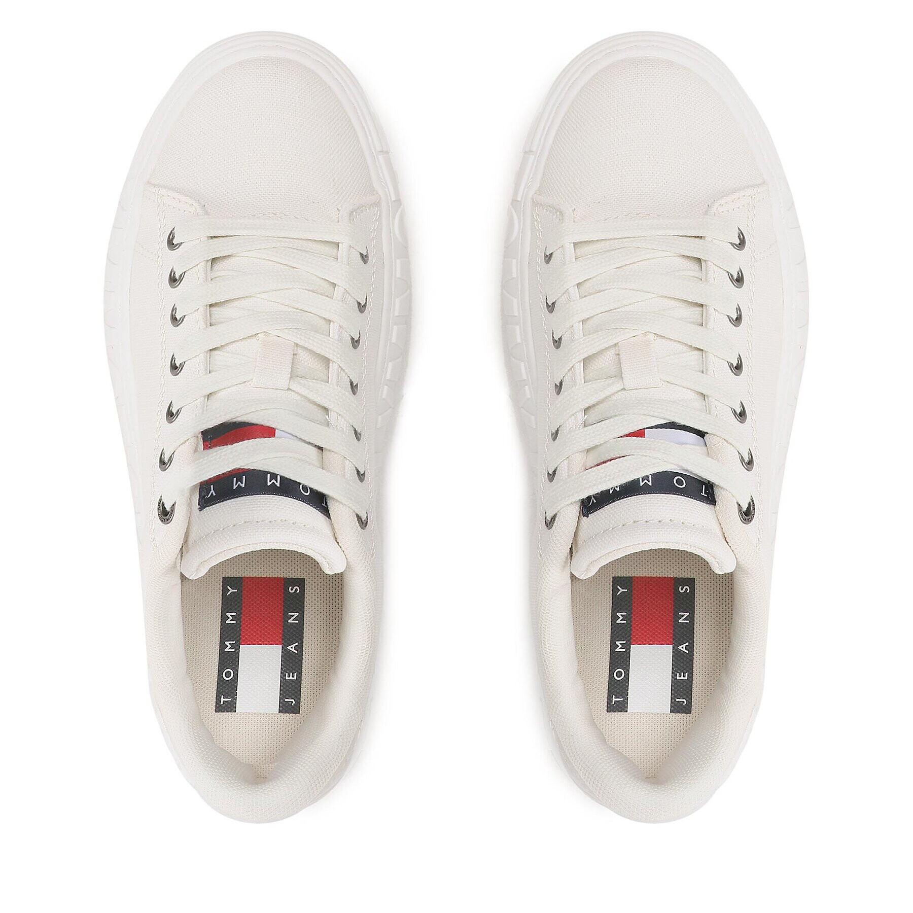 Tommy Jeans Сникърси New Cupsole Cnvas Lc EN0EN02171 Екрю - Pepit.bg